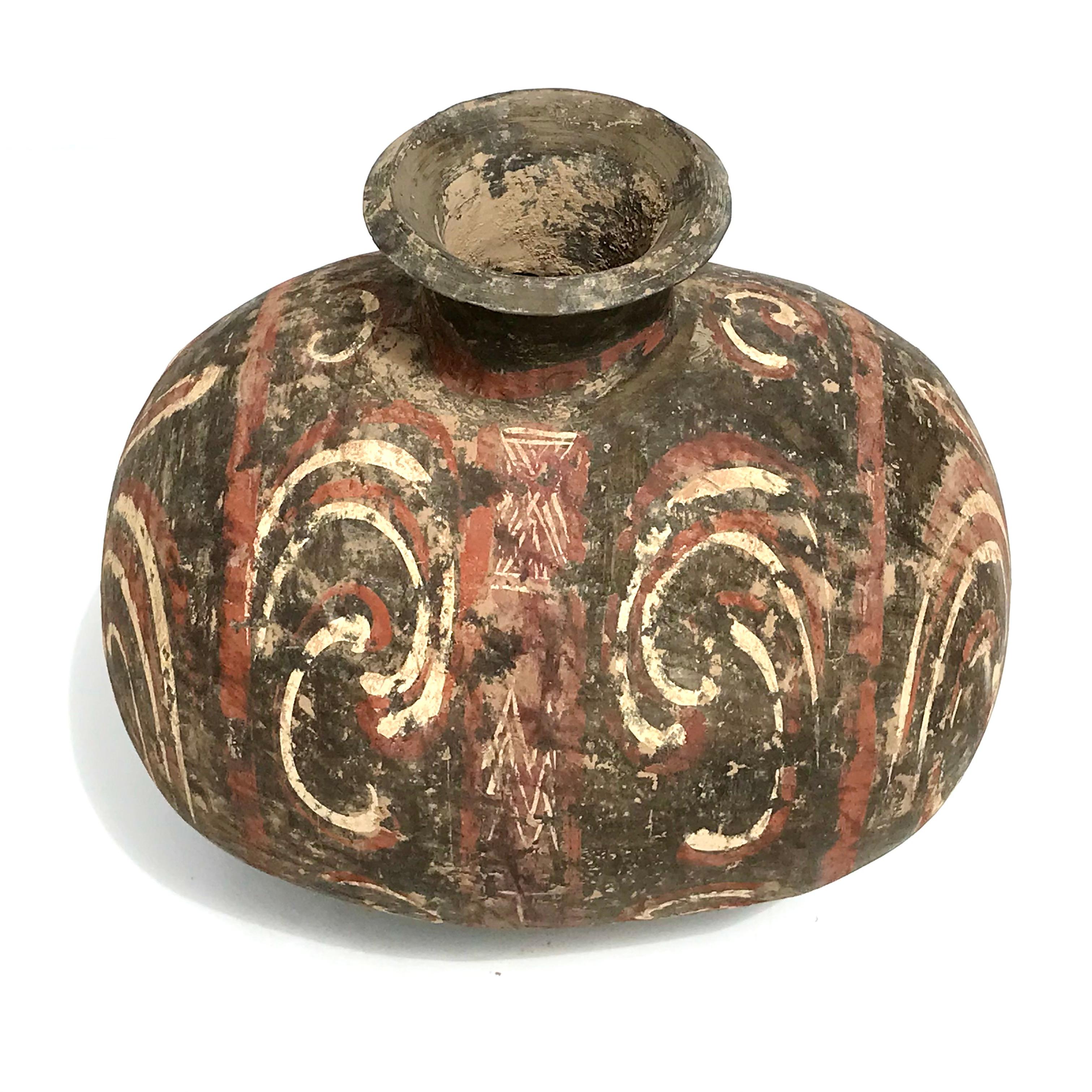 Han Dynasty Steingut Cocoon Jar (18. Jahrhundert und früher) im Angebot