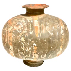 Antique Han Dynasty Earthenware Cocoon Jar