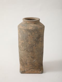 Steingutvase aus der Han Dynasty, gestempelt, Exportetikett