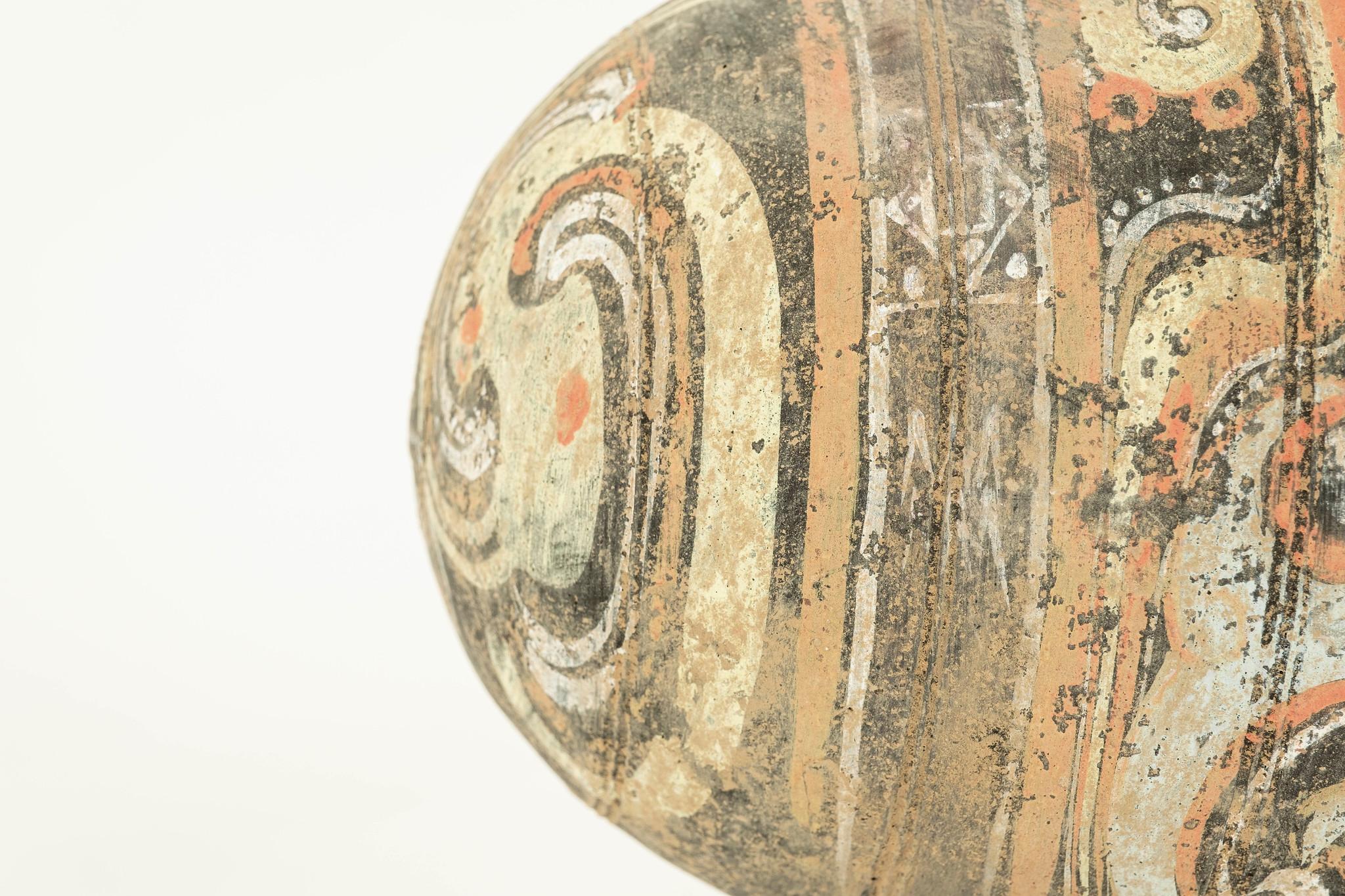 18th Century and Earlier Han Dynasty Earthware Cocoon Jar Circa 206 BC-220 AD
