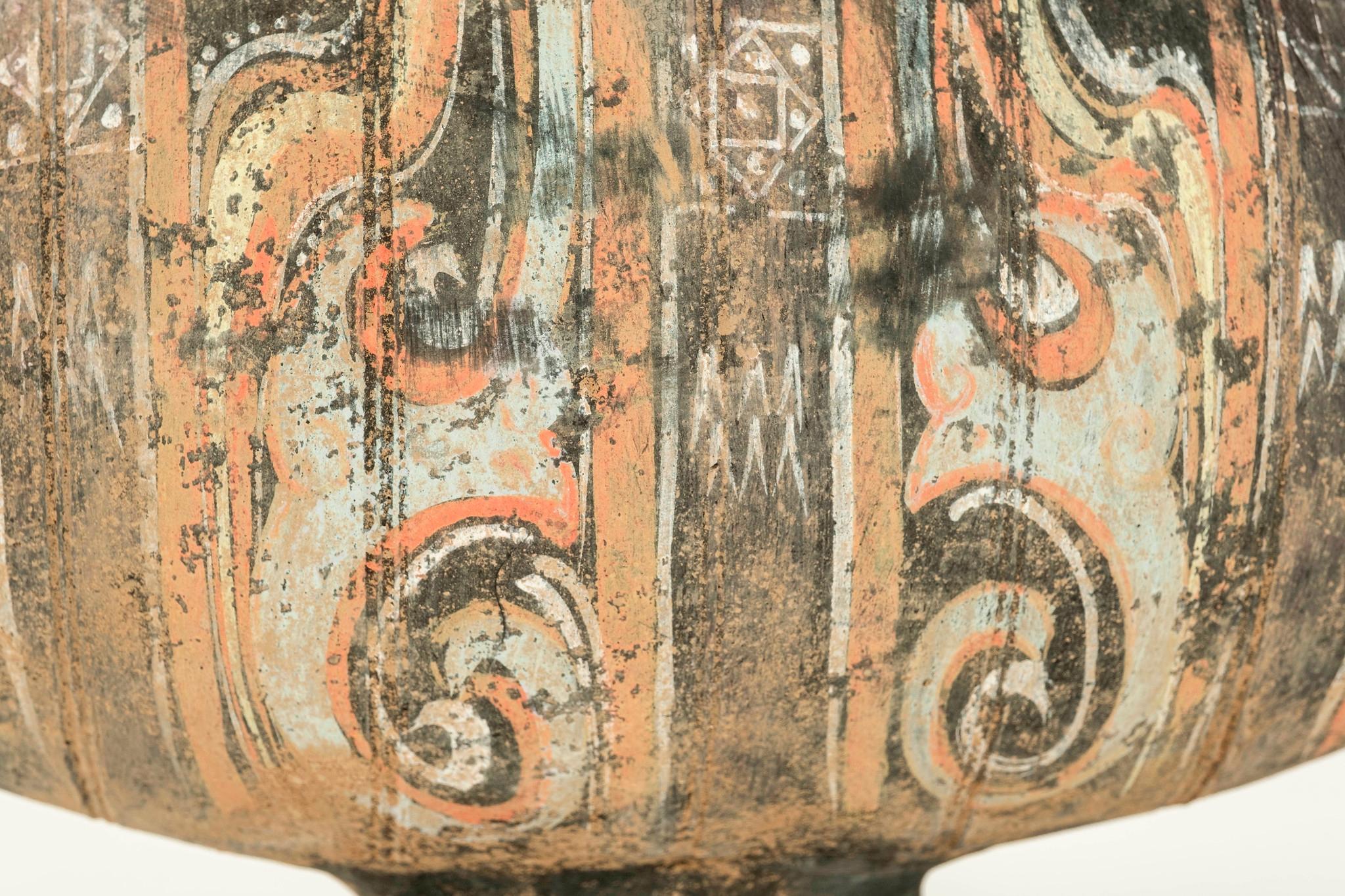 Han Dynasty Earthware Cocoon Jar Circa 206 BC-220 AD 1