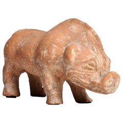 Antique Han Dynasty Figure of a Pig