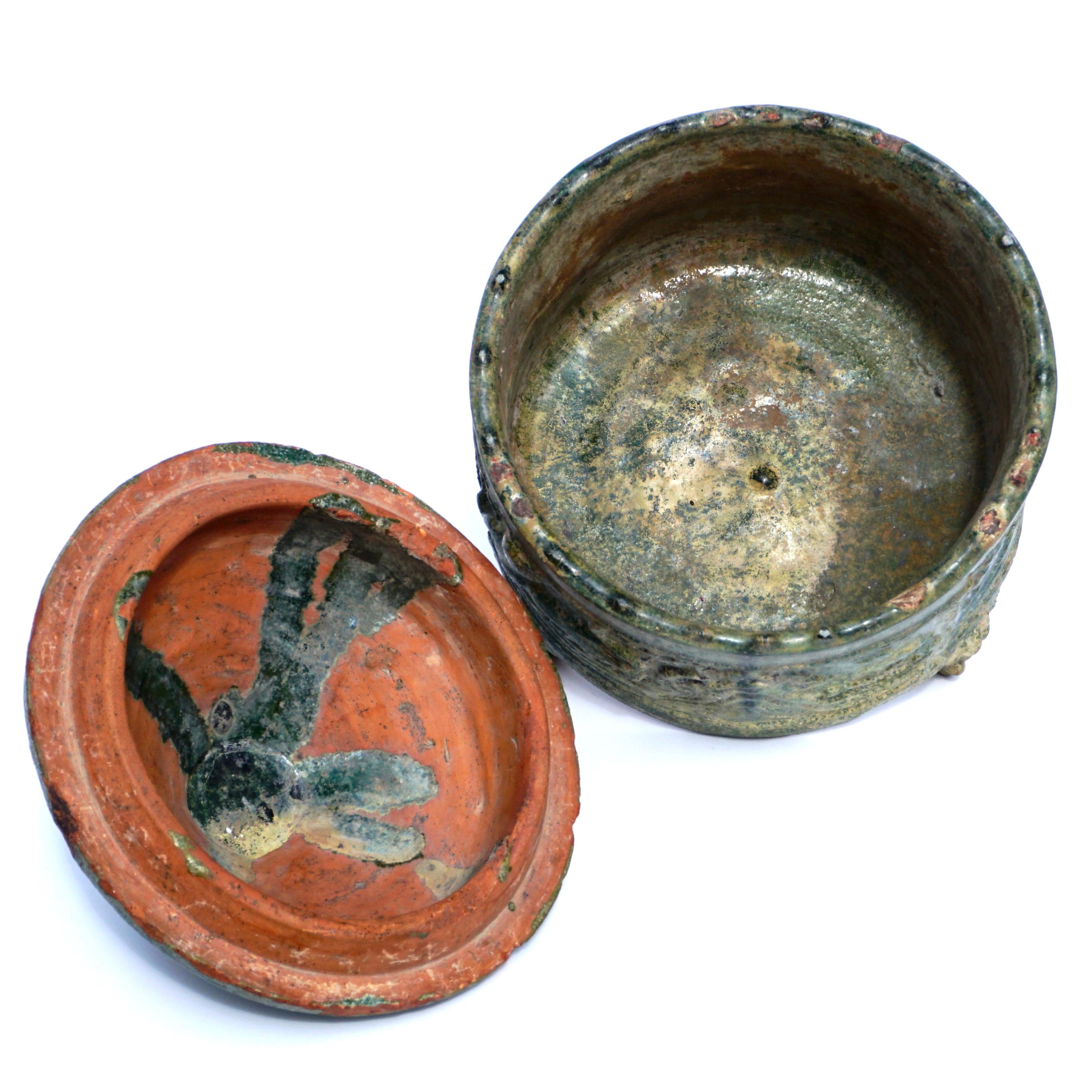 18th Century and Earlier Han Dynasty Glazed Hill Jar For Sale