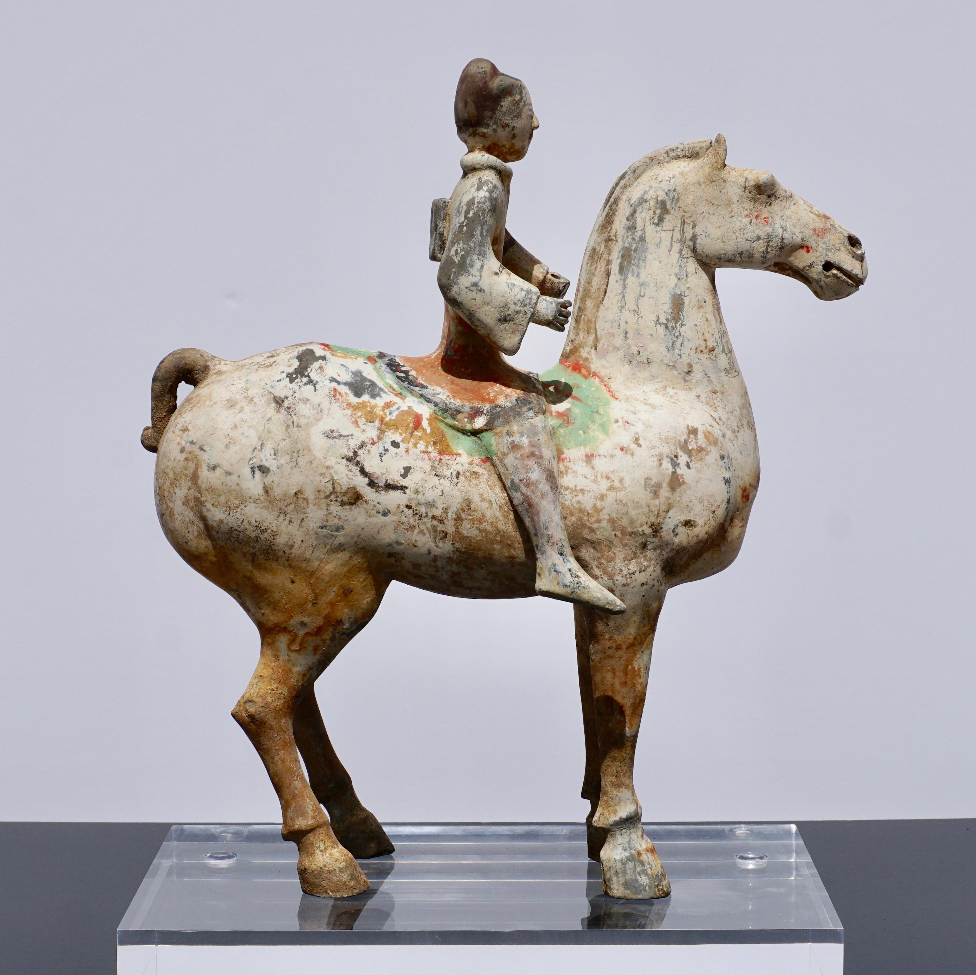 Han Dynasty Horse and Rider Terracotta, 206 BC-220 AD 1