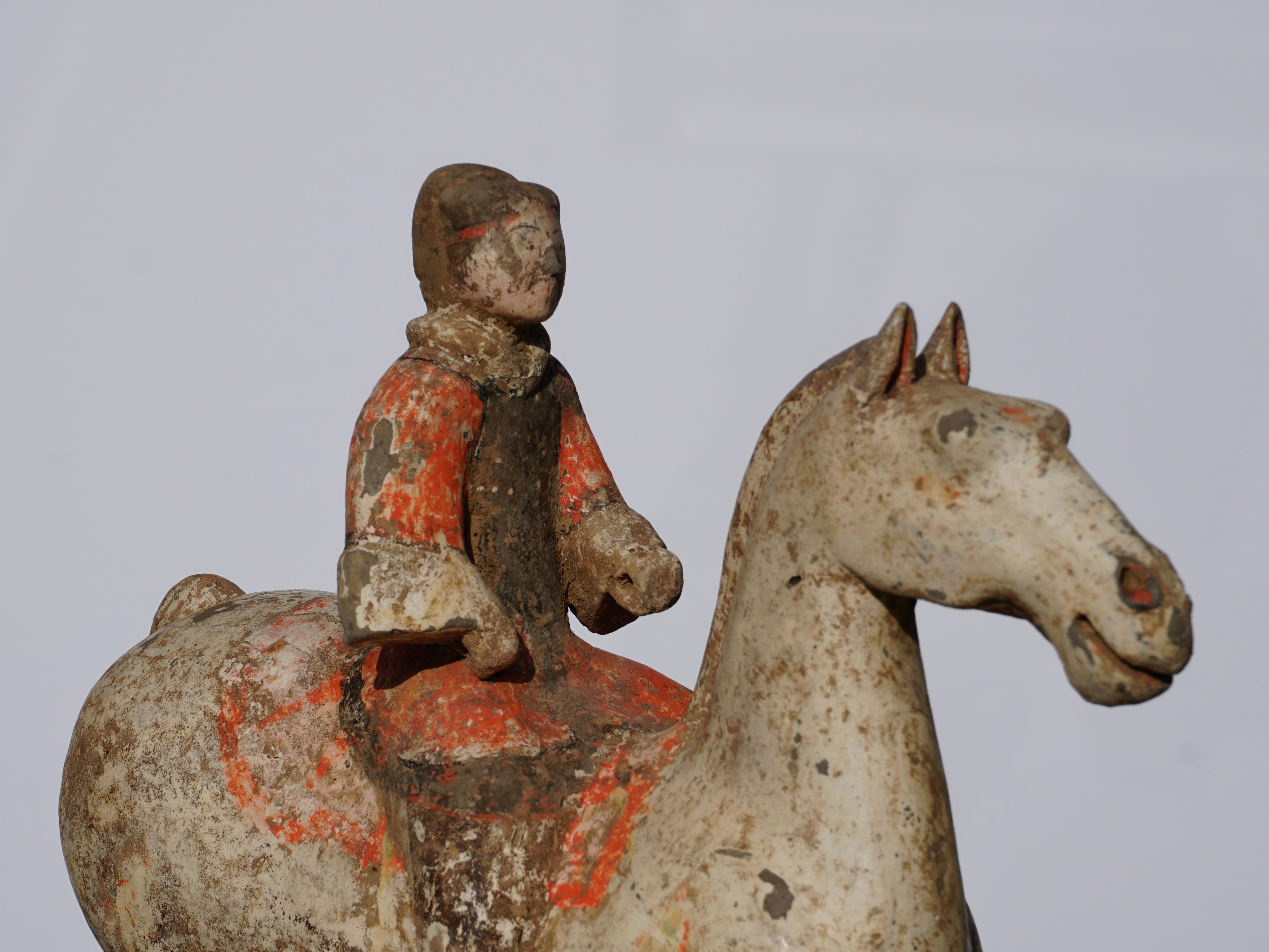 Han Dynasty Horse and Rider Terracotta, 206 BC-220 AD 2