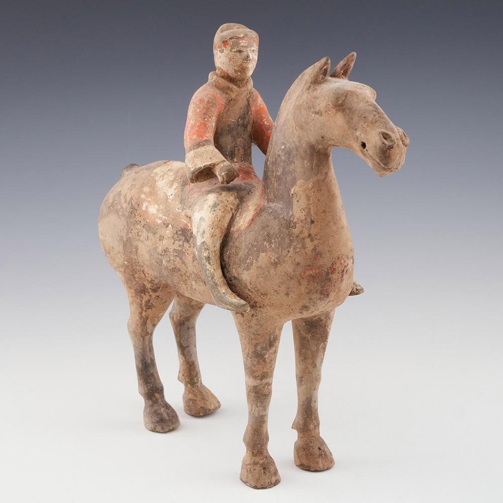 Chinois Sculpture de cheval de la Dynasty Han, 206BC- 209 ADS en vente