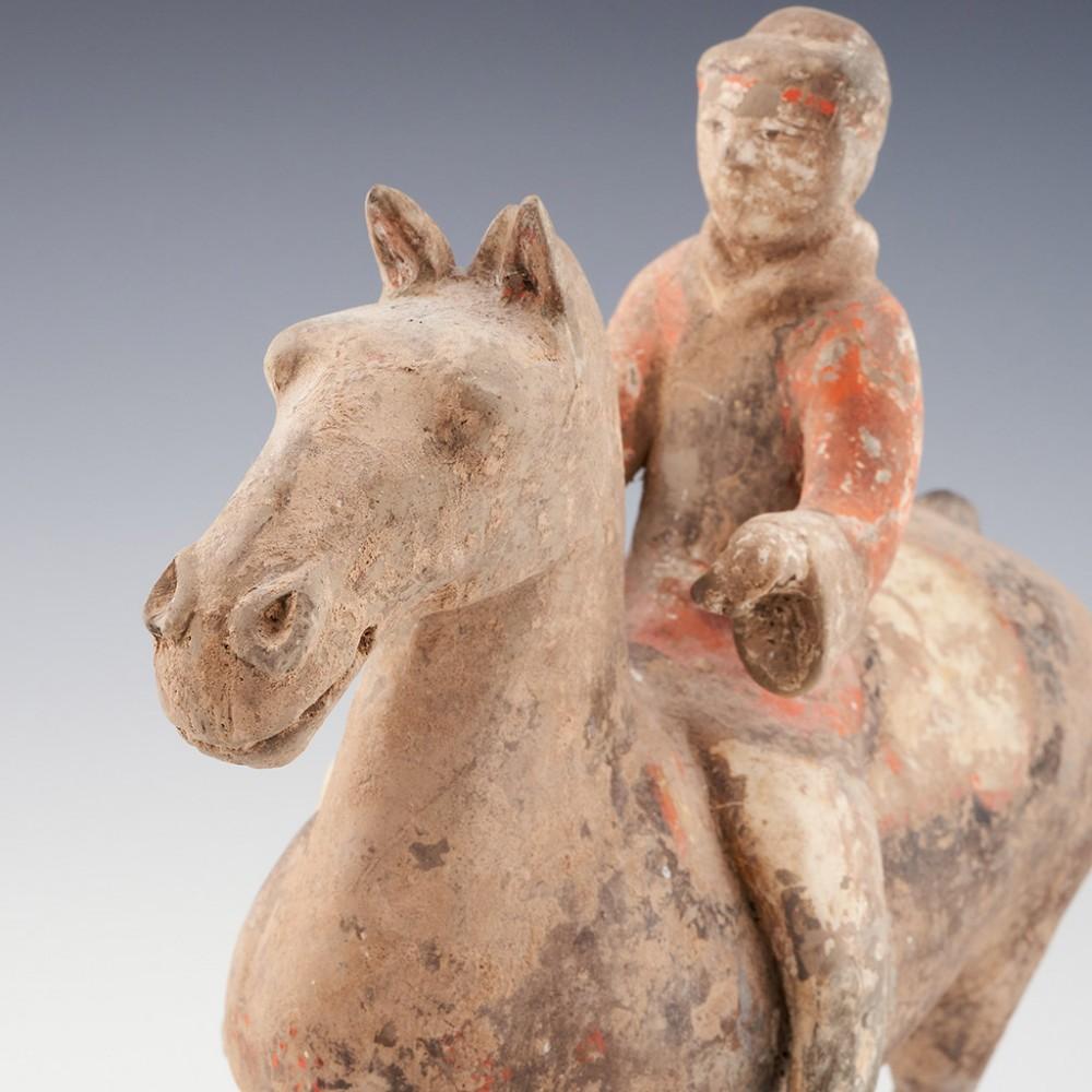 Pottery Han Dynasty Horse Sculpture, 206BC- 209 AD For Sale