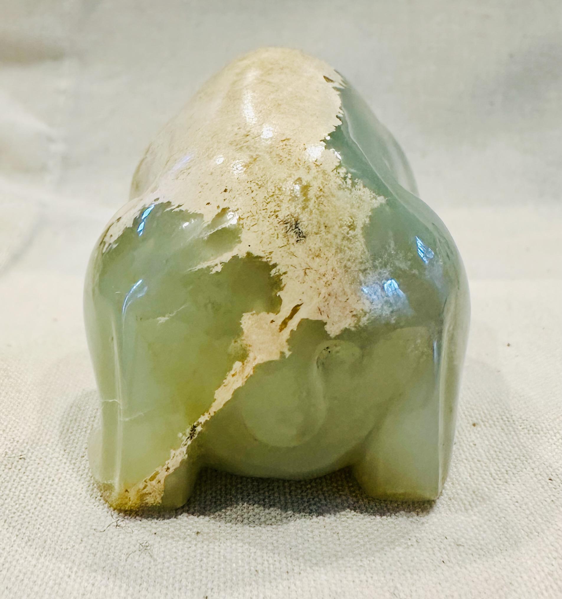 Hand-Carved Han Dynasty Jade Bear
