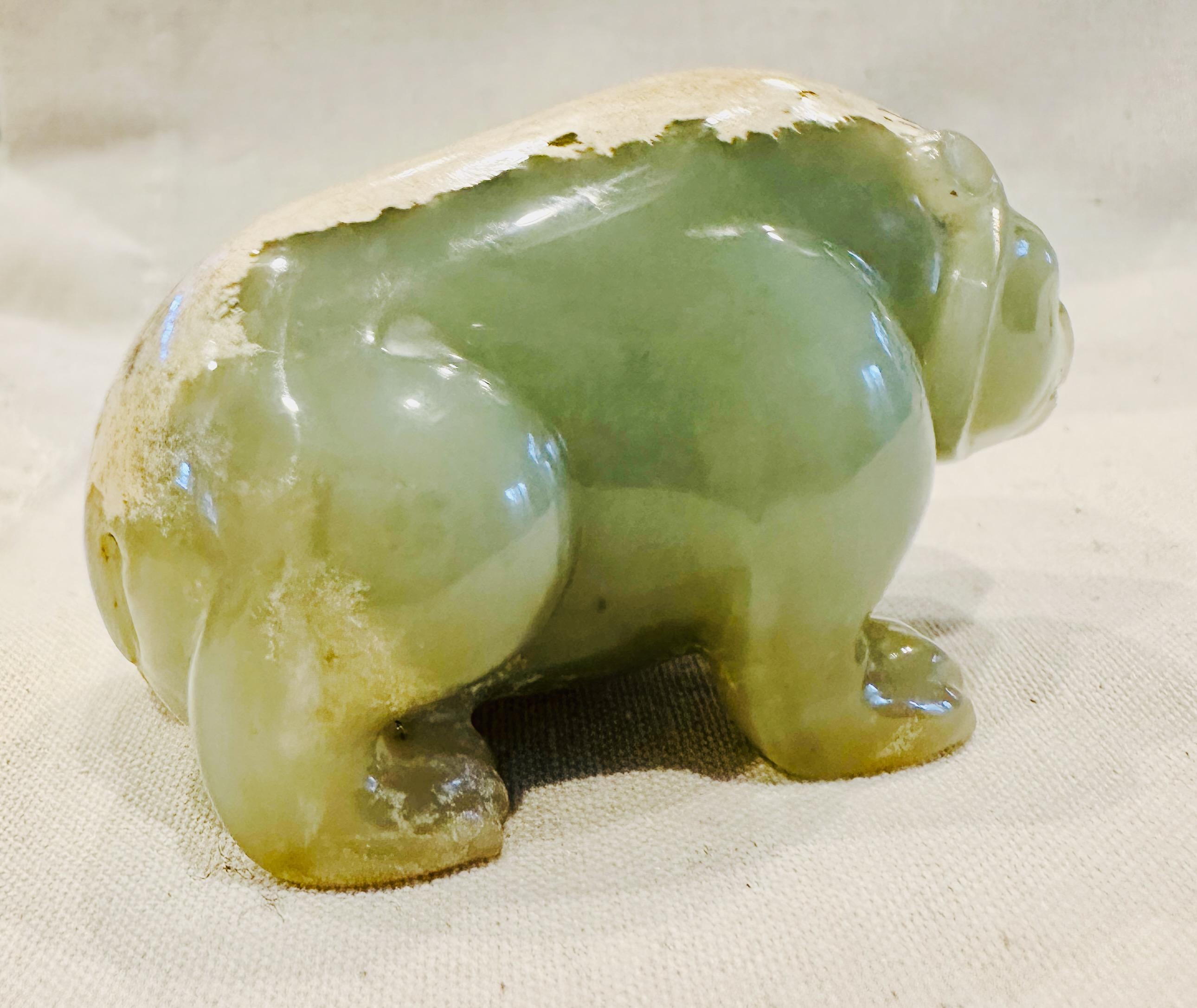Han Dynasty Jade Bear In Good Condition In Atlanta, GA