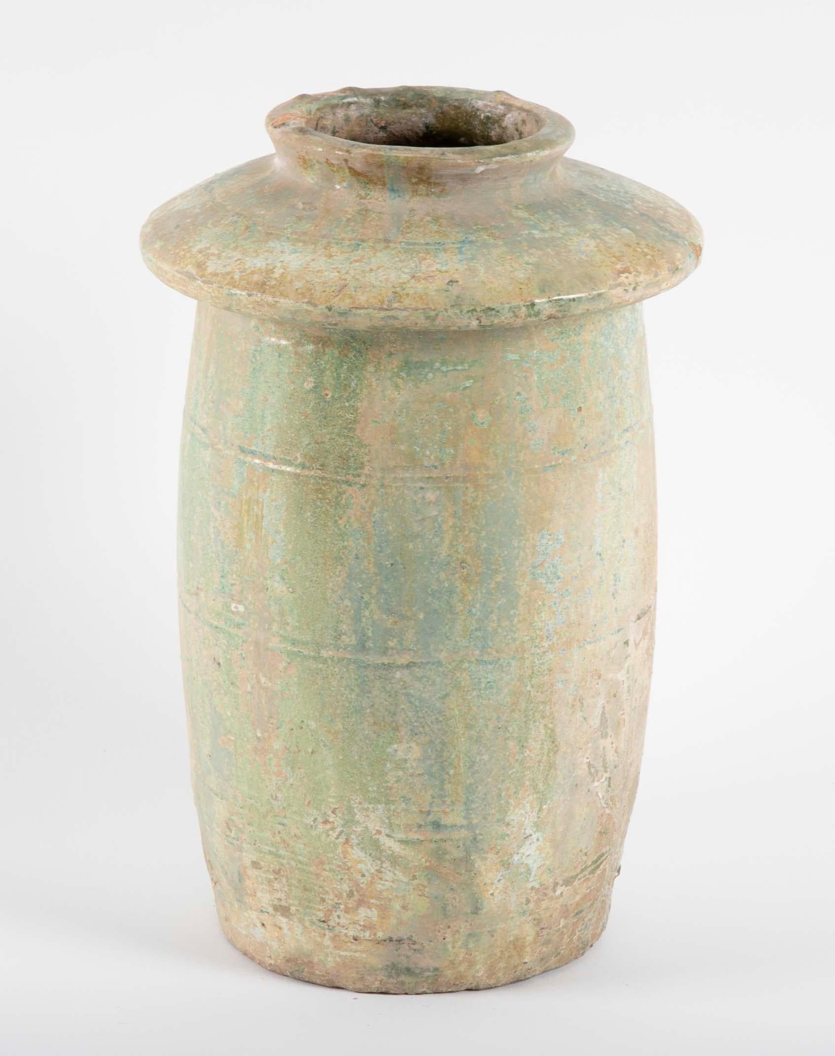 18th Century and Earlier Han Dynasty Model of a Granary in Green Glazed Ceramic