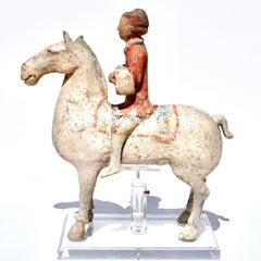 Han Dynasty Pottery Horse and Rider
