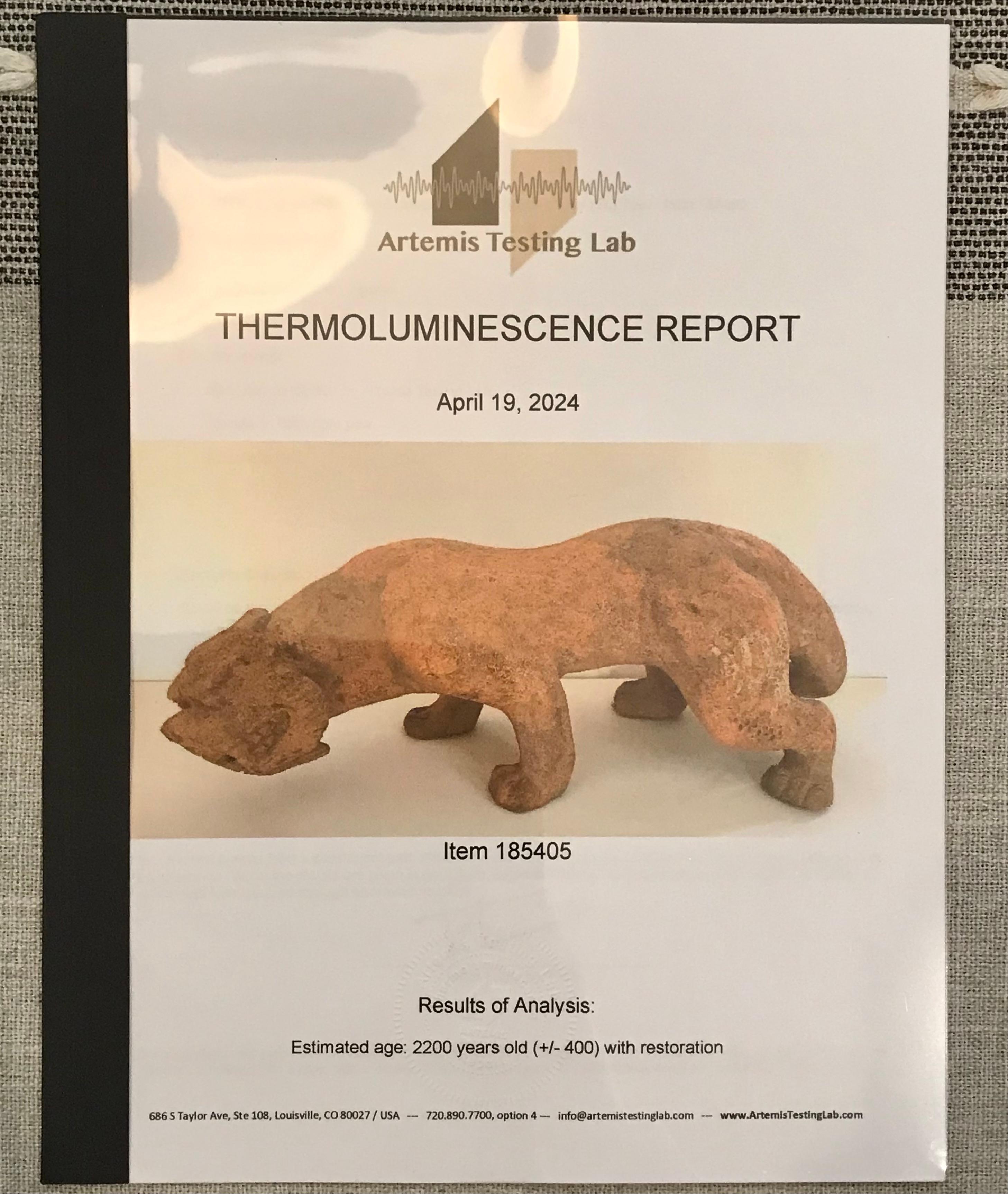 Escultura de cerámica de la dinastía Han de un león alado Bixie Bestia mítica TL Probado en venta 6