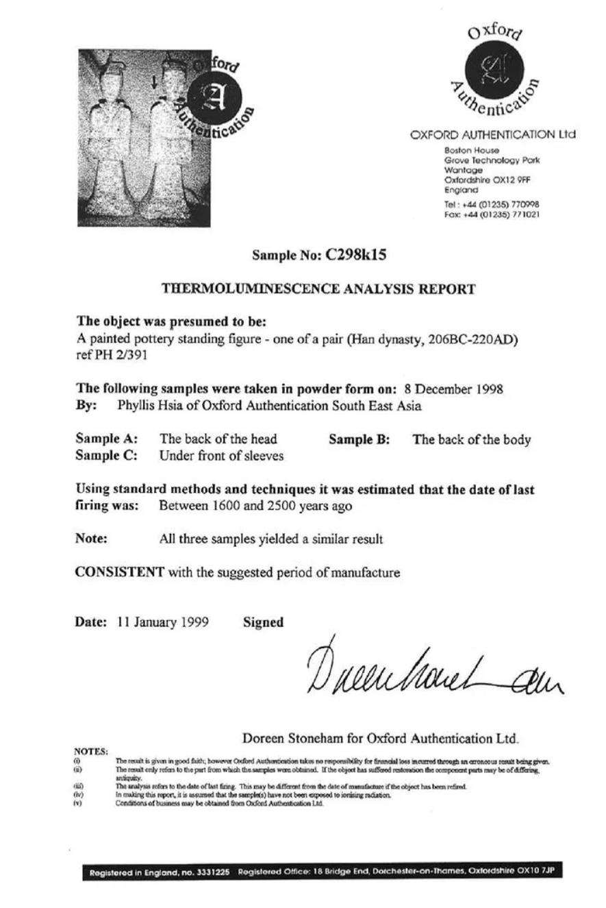 Dinastia Han Rari e Grandi Partecipanti Di Corte Testati in vendita 12