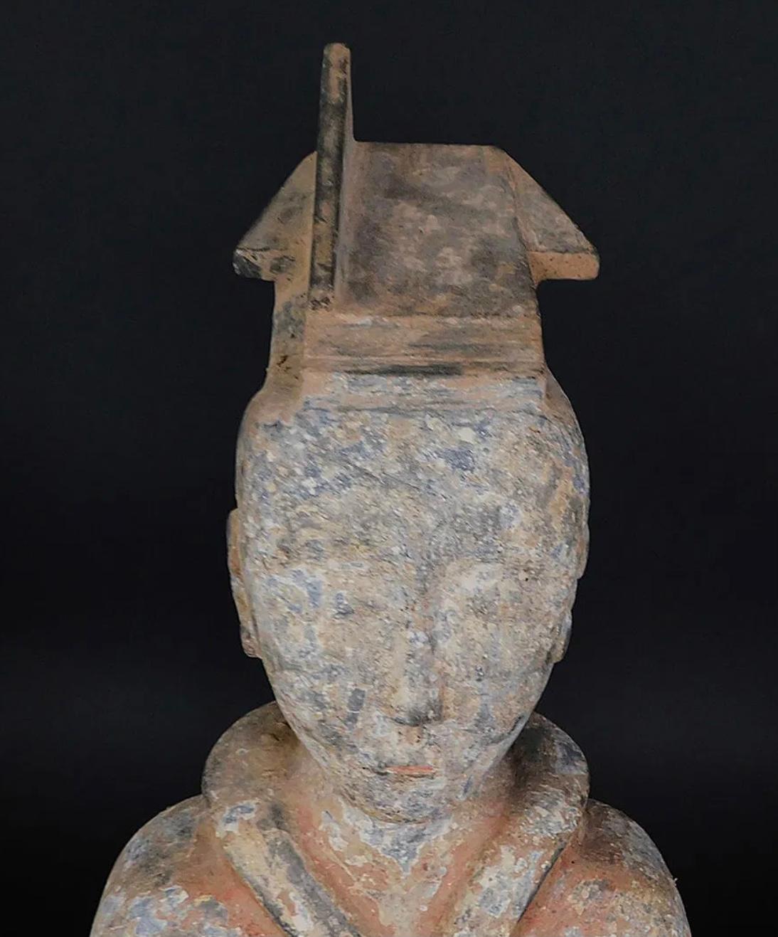 Fatto a mano Dinastia Han Rari e Grandi Partecipanti Di Corte Testati in vendita