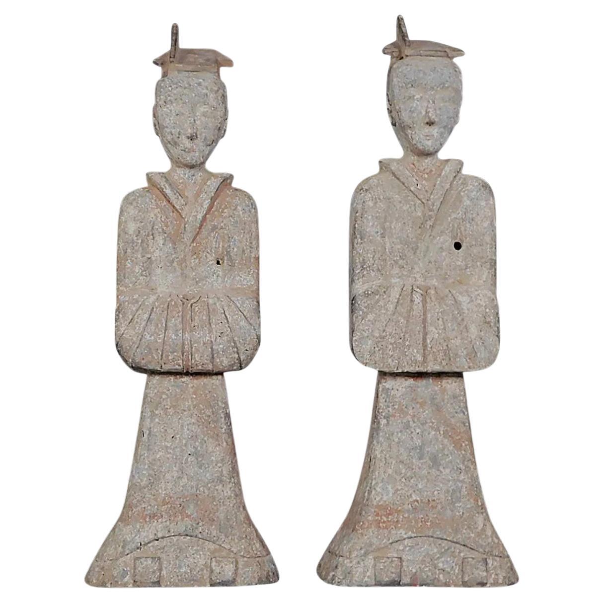 Dinastia Han Rari e Grandi Partecipanti Di Corte Testati in vendita