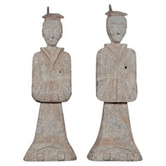 Han Dynasty Rare And Large Court Attendees TL Tested