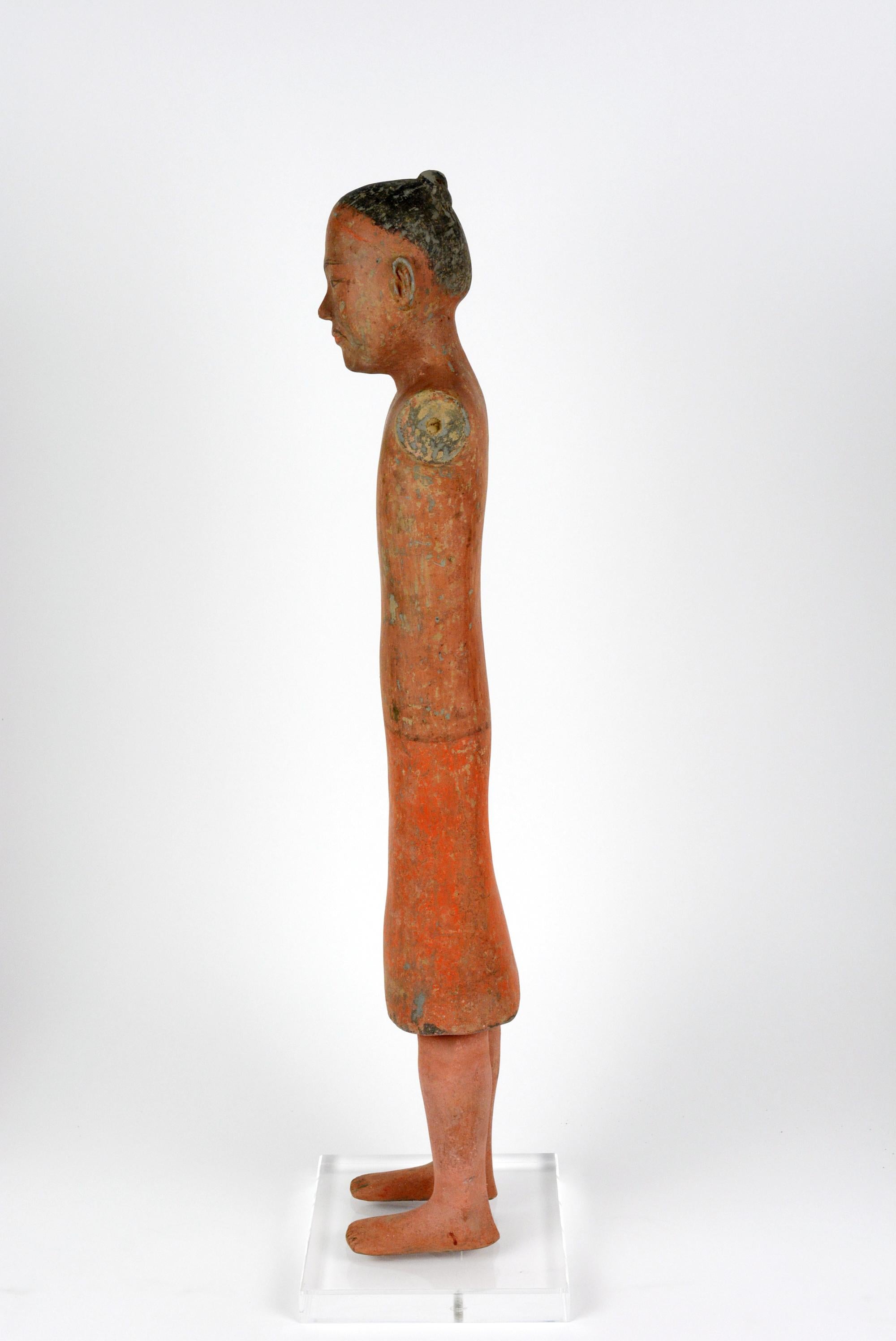 Chinese Han Dynasty Stick Figure from Xian For Sale