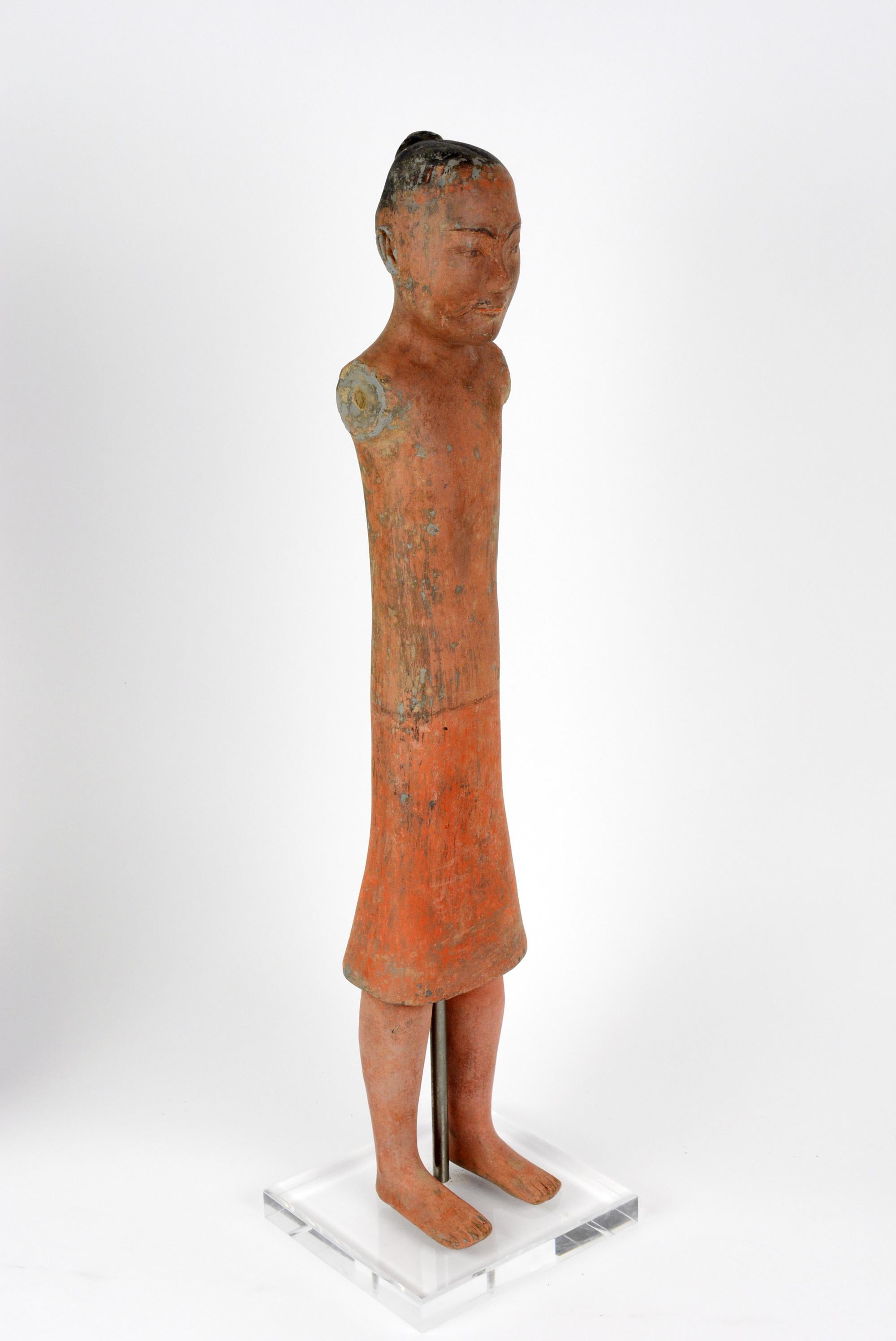 18th Century and Earlier Han Dynasty Stick Figure from Xian For Sale