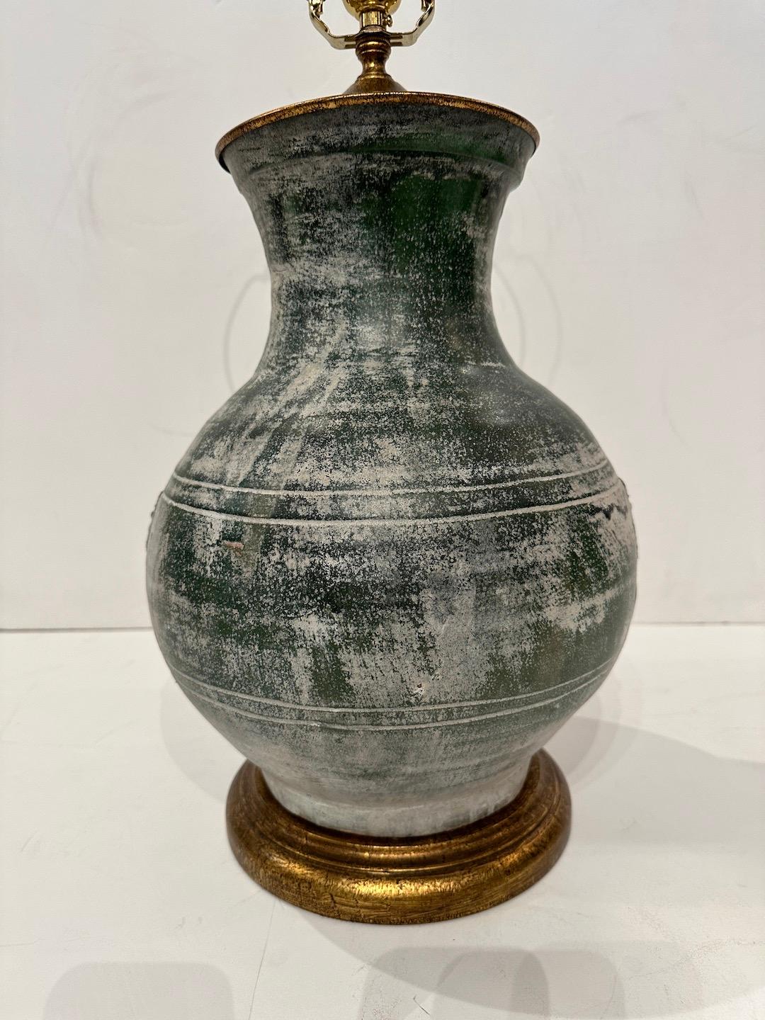 20th Century Han Dynasty Style Vase as Lamp For Sale