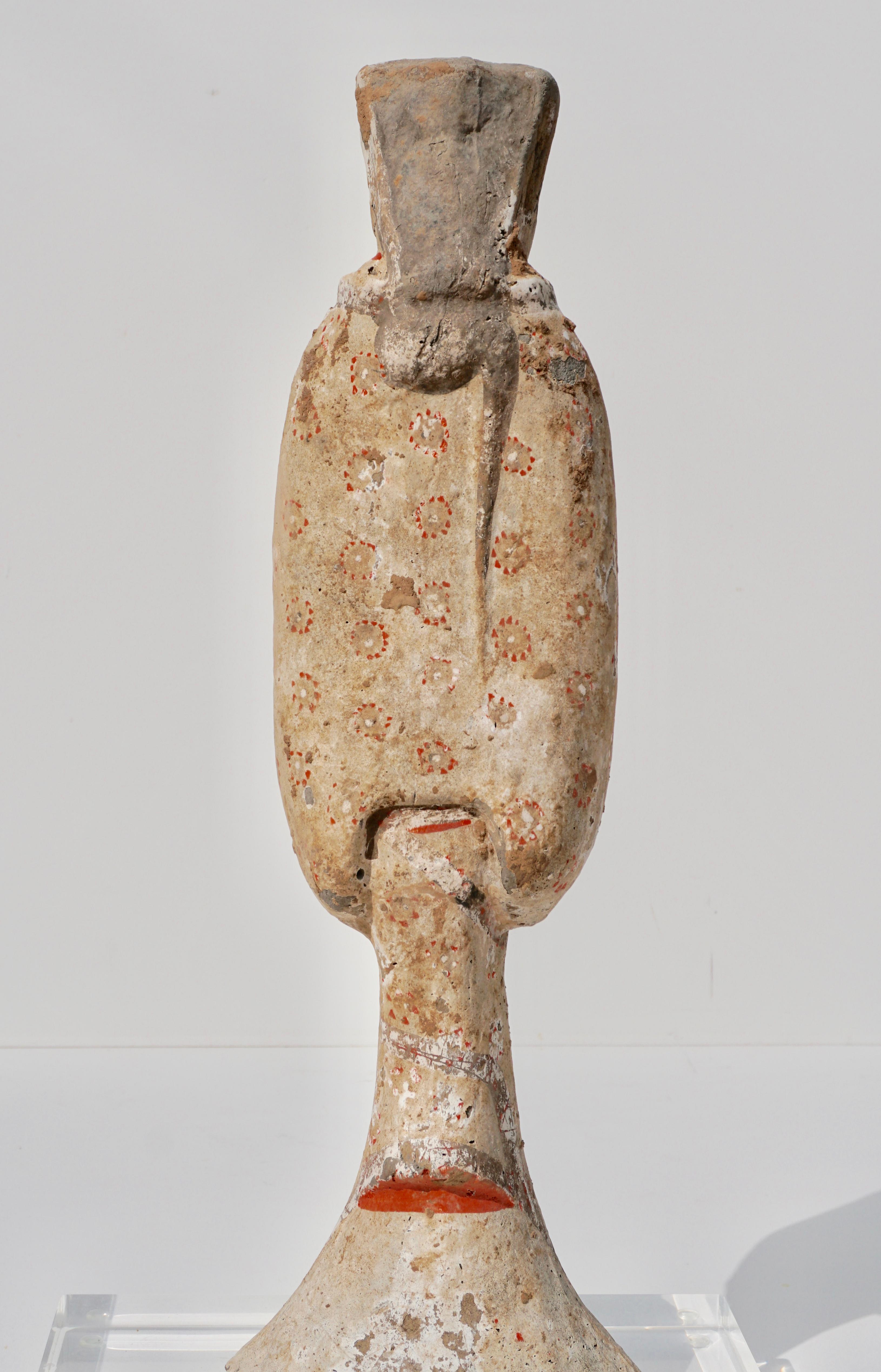 Pottery Han Dynasty TL Tested Terra-cotta  Court Lady Statue (206BC - 220AD)