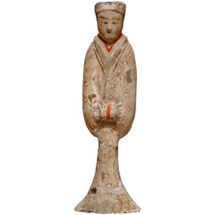 Han Dynasty TL Tested Terra-cotta Court Lady Statue (206BC - 220AD)