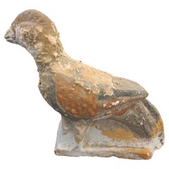 Antique Han Period Parrot with Polychrome