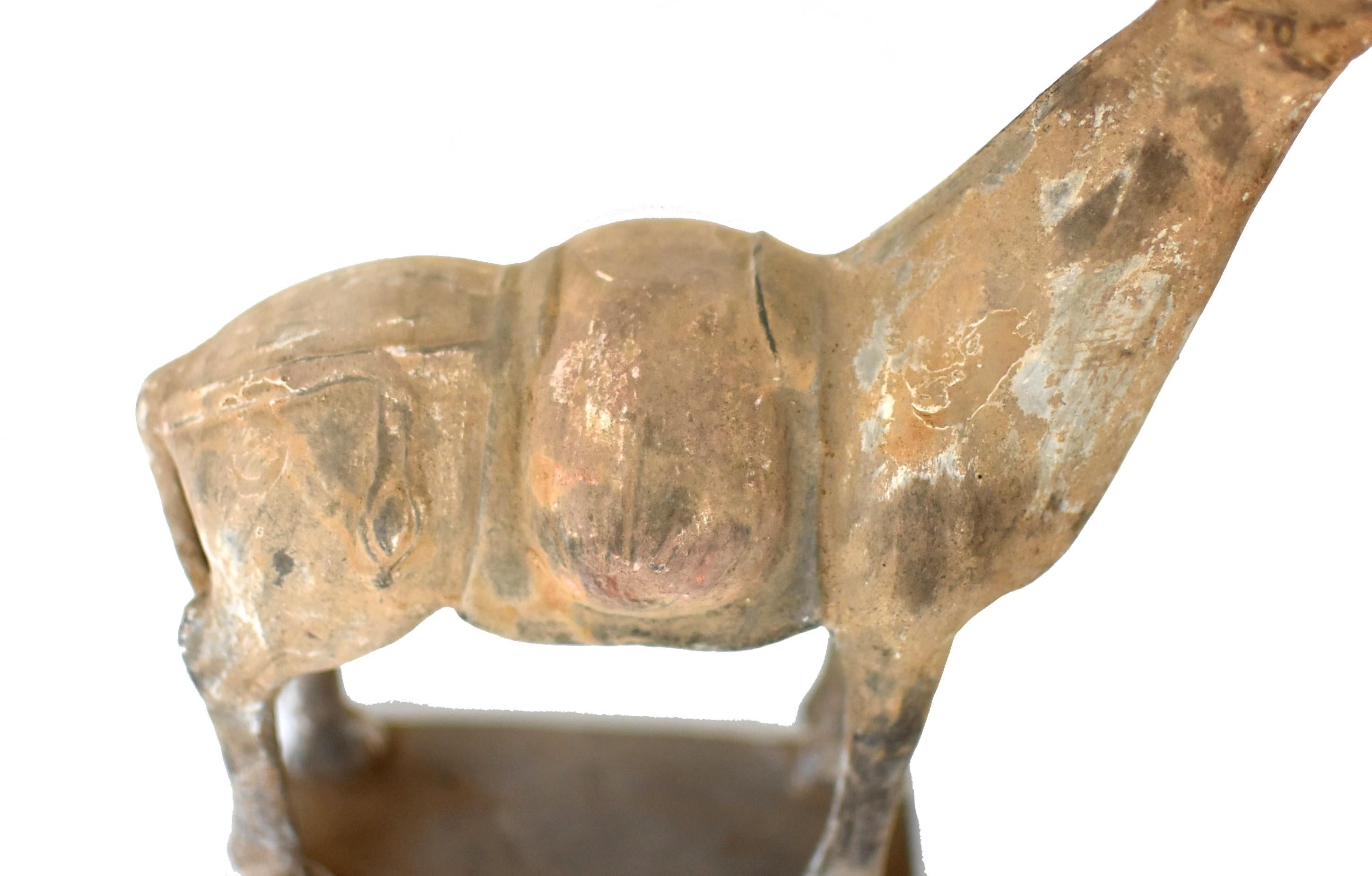 Han Style Terracotta Horse In Good Condition In Somis, CA