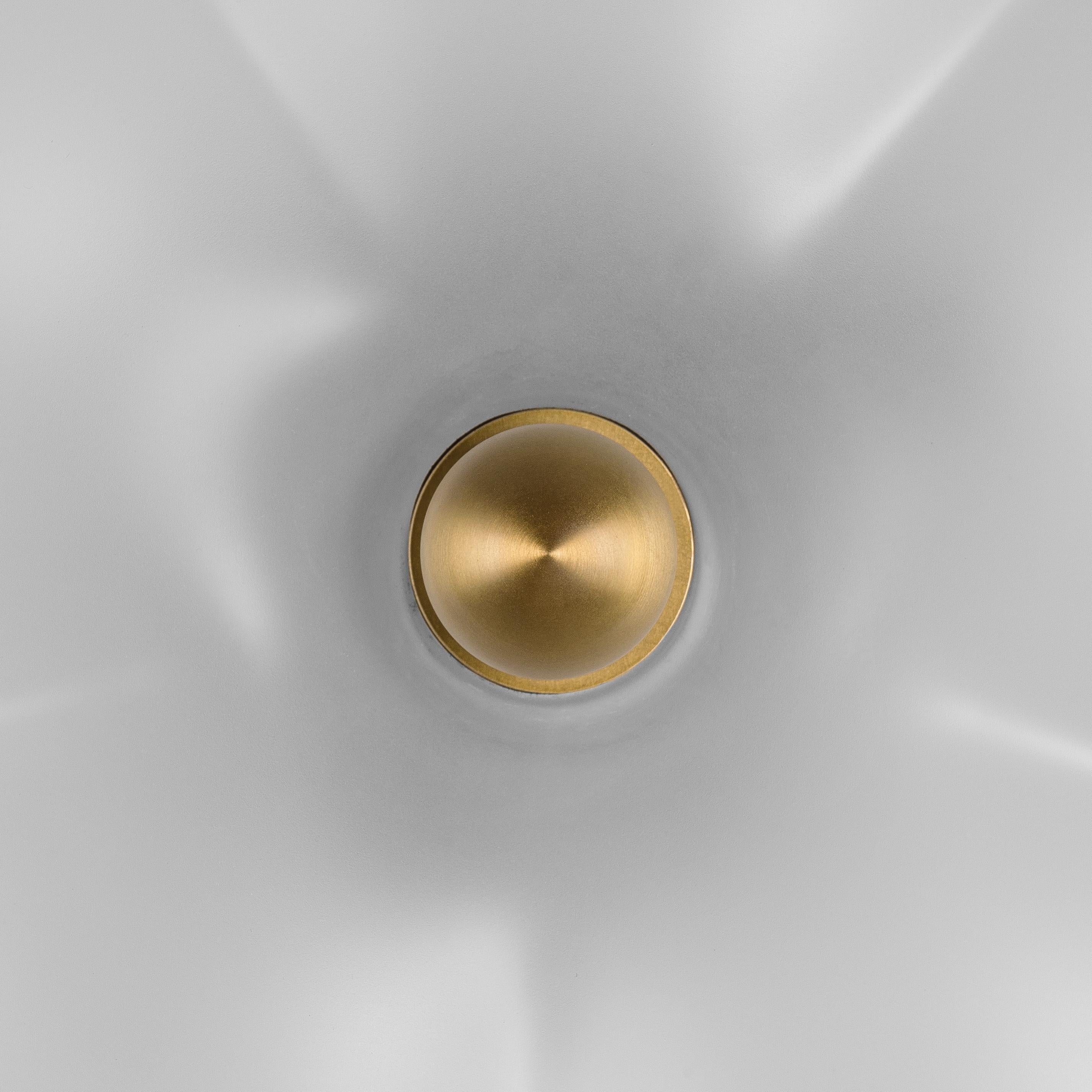 Brass Hana Flush Mount by Schwung For Sale