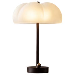 Hana MD Table Lamp in Borosilicate Glass & Brass Finish by Schwung