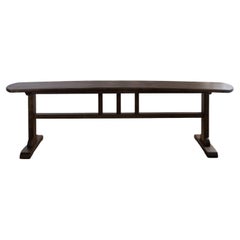 Hanabishi Bench, Stained Birch Wood by Mun Hau Production