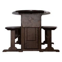 Hanabishi Table, Stained Birch Wood by Mun Hau Production