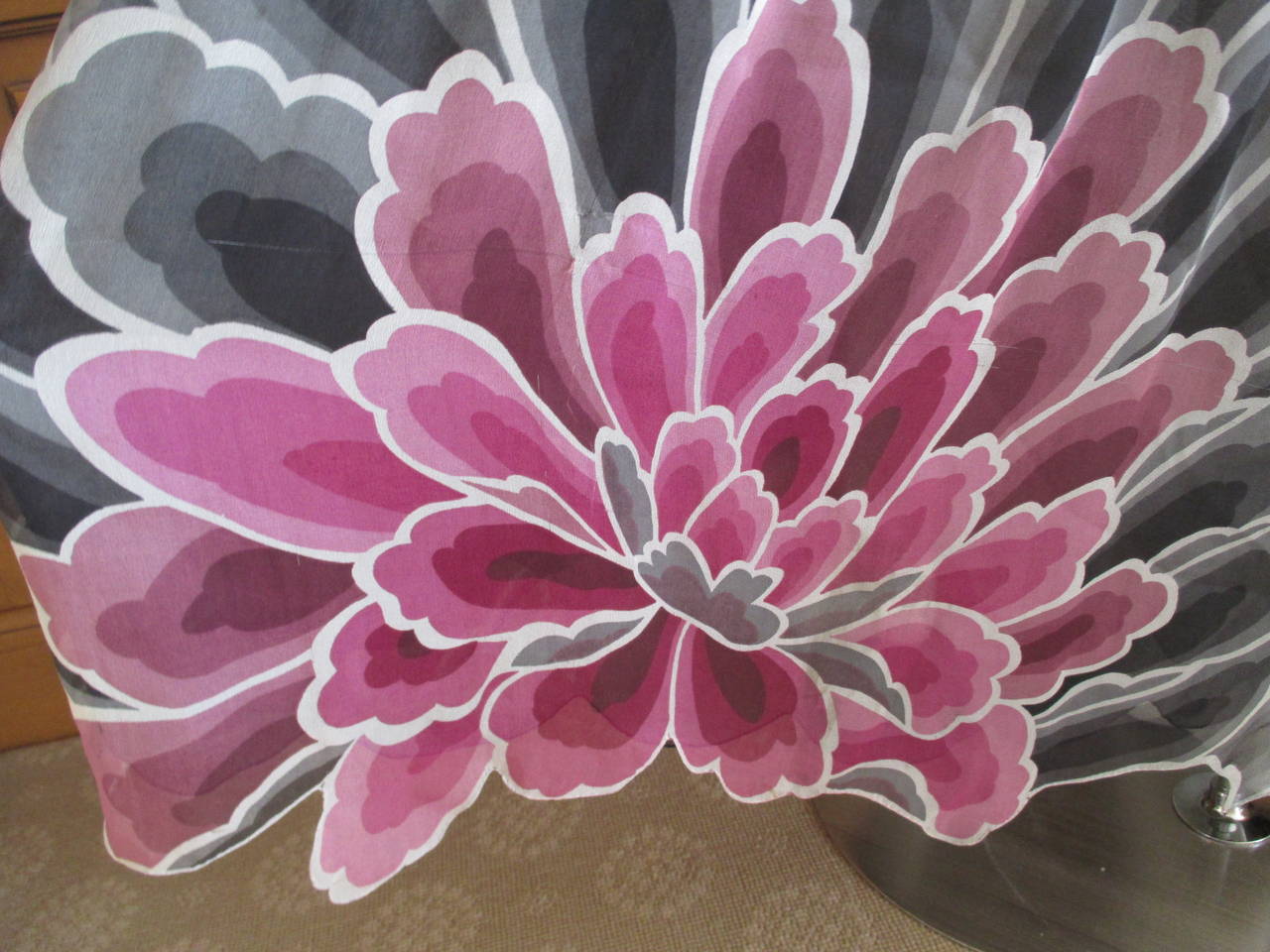 Hanae Mori Couture Beaded Flower Gown For Sale 2