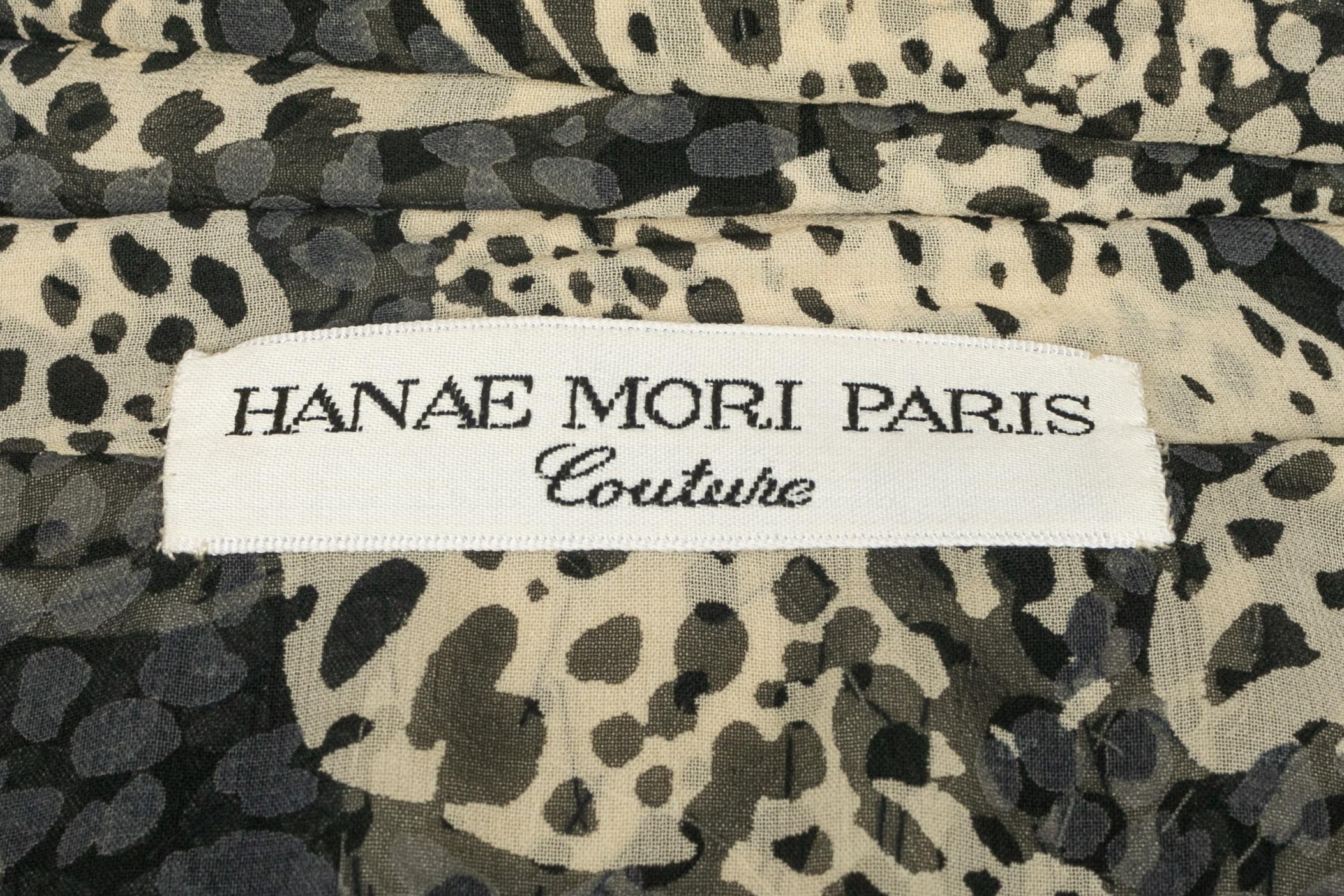 Ensemble en soie Hanae Mori Haute Couture 1985s en vente 11