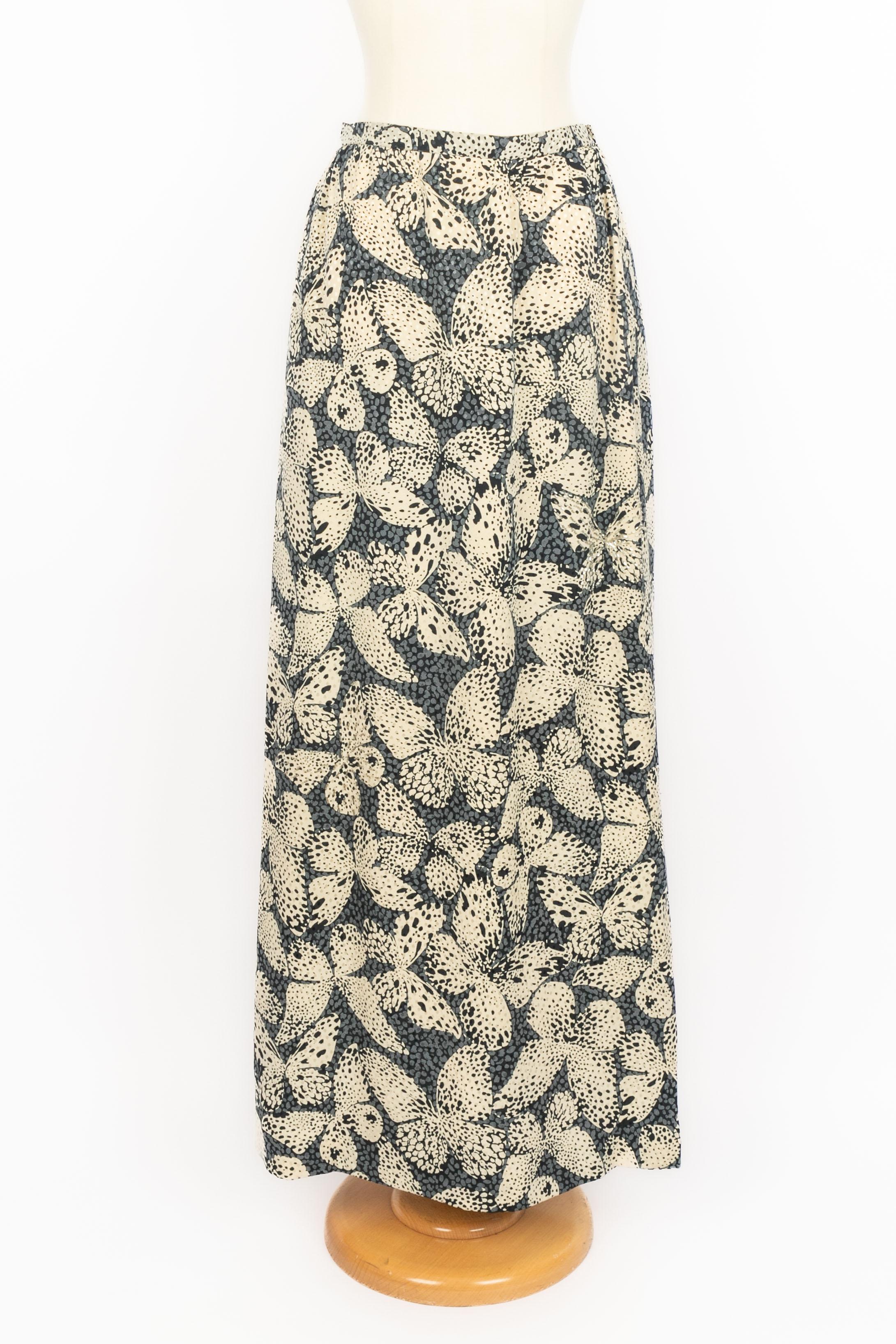 Ensemble en soie Hanae Mori Haute Couture 1985s en vente 2