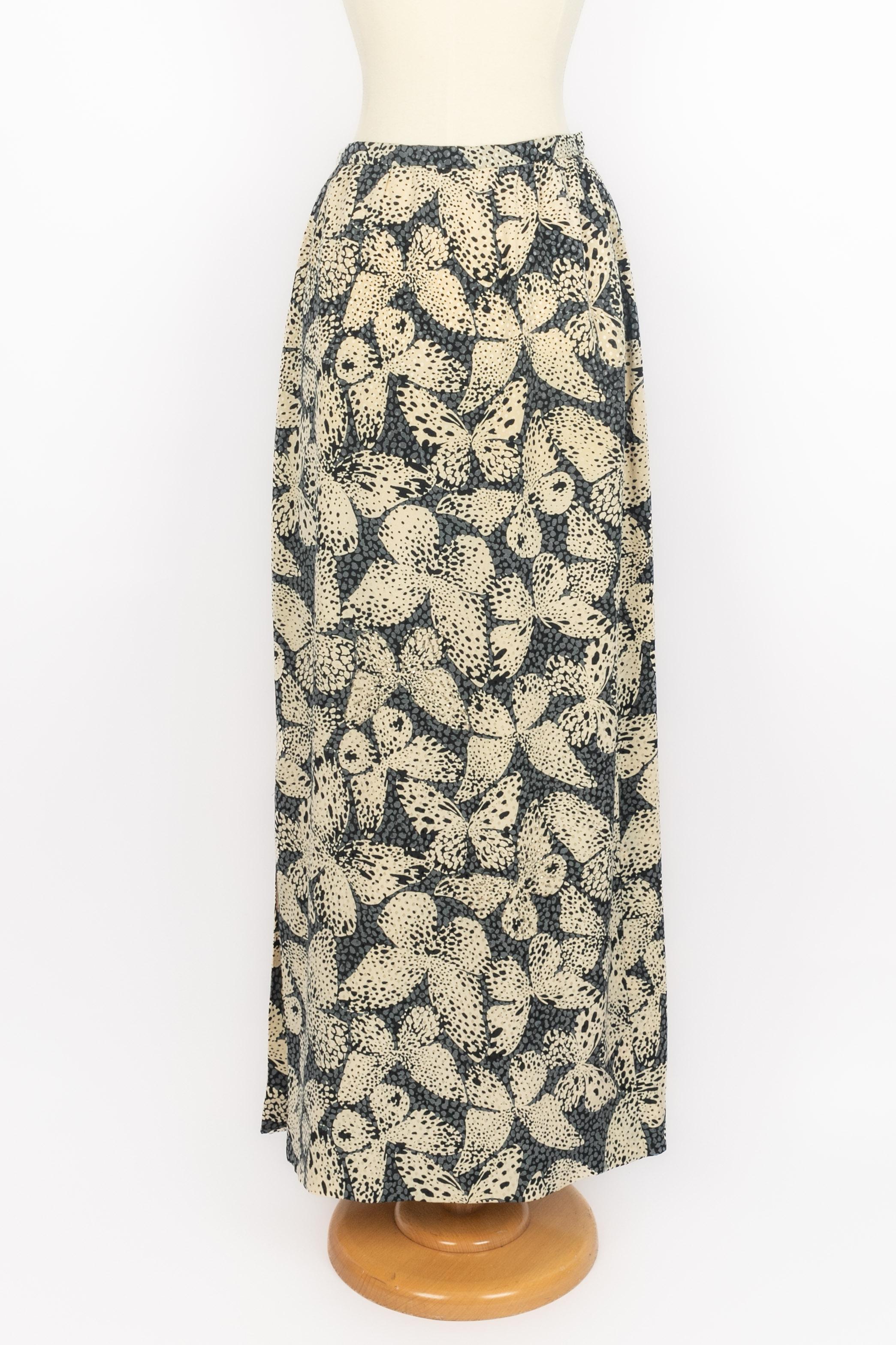 Ensemble en soie Hanae Mori Haute Couture 1985s en vente 4