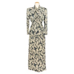 Hanae Mori silk set Haute Couture 1985s