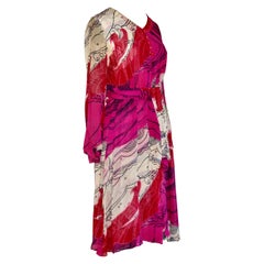 Hanae Mori, Tokyo 1970 Robe en mousseline de soie