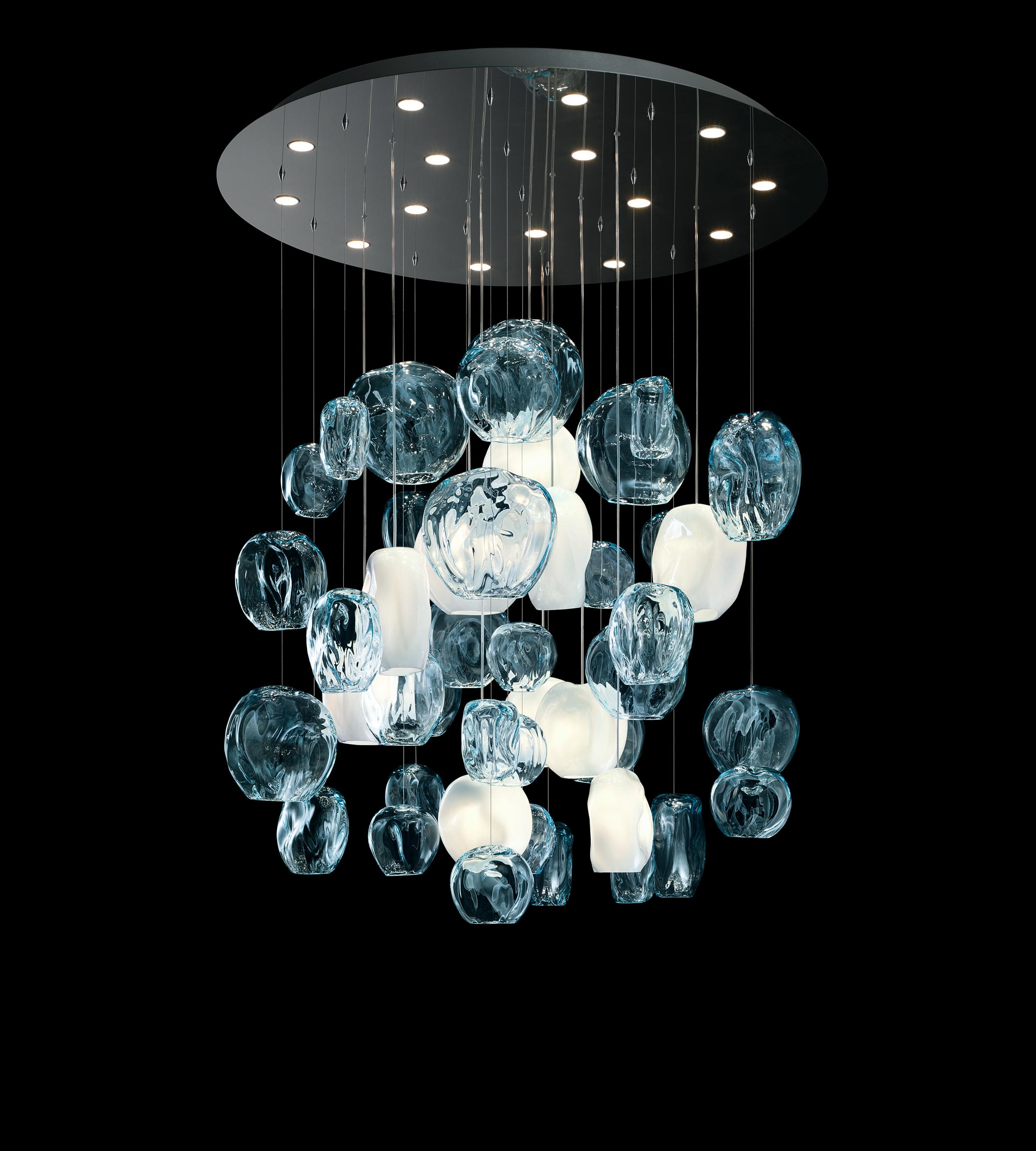 Hanami 7297 Suspension Lamp in Glass, by Barovier & Toso 5