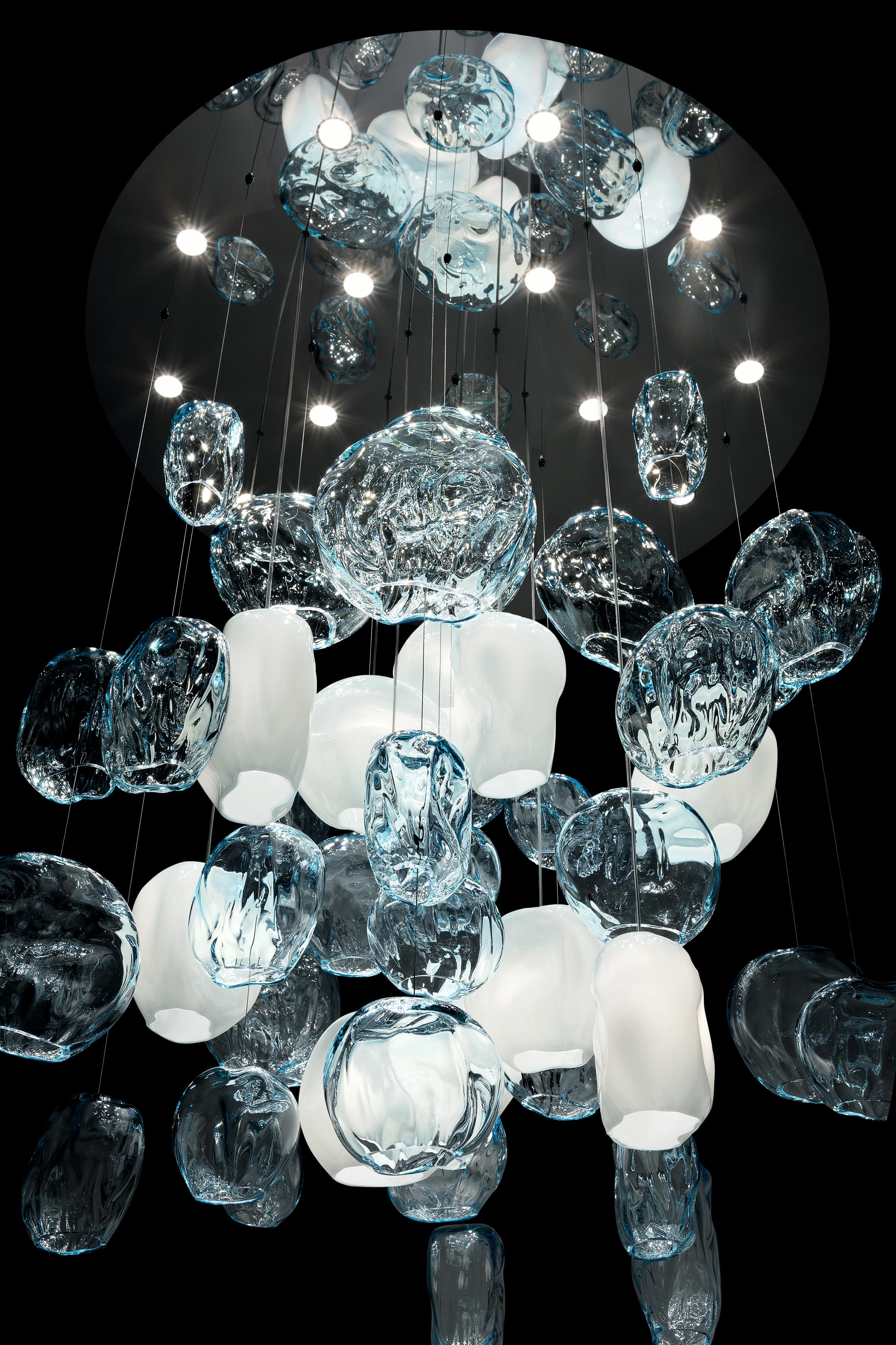 Hanami 7297 Suspension Lamp in Glass, by Barovier & Toso 6
