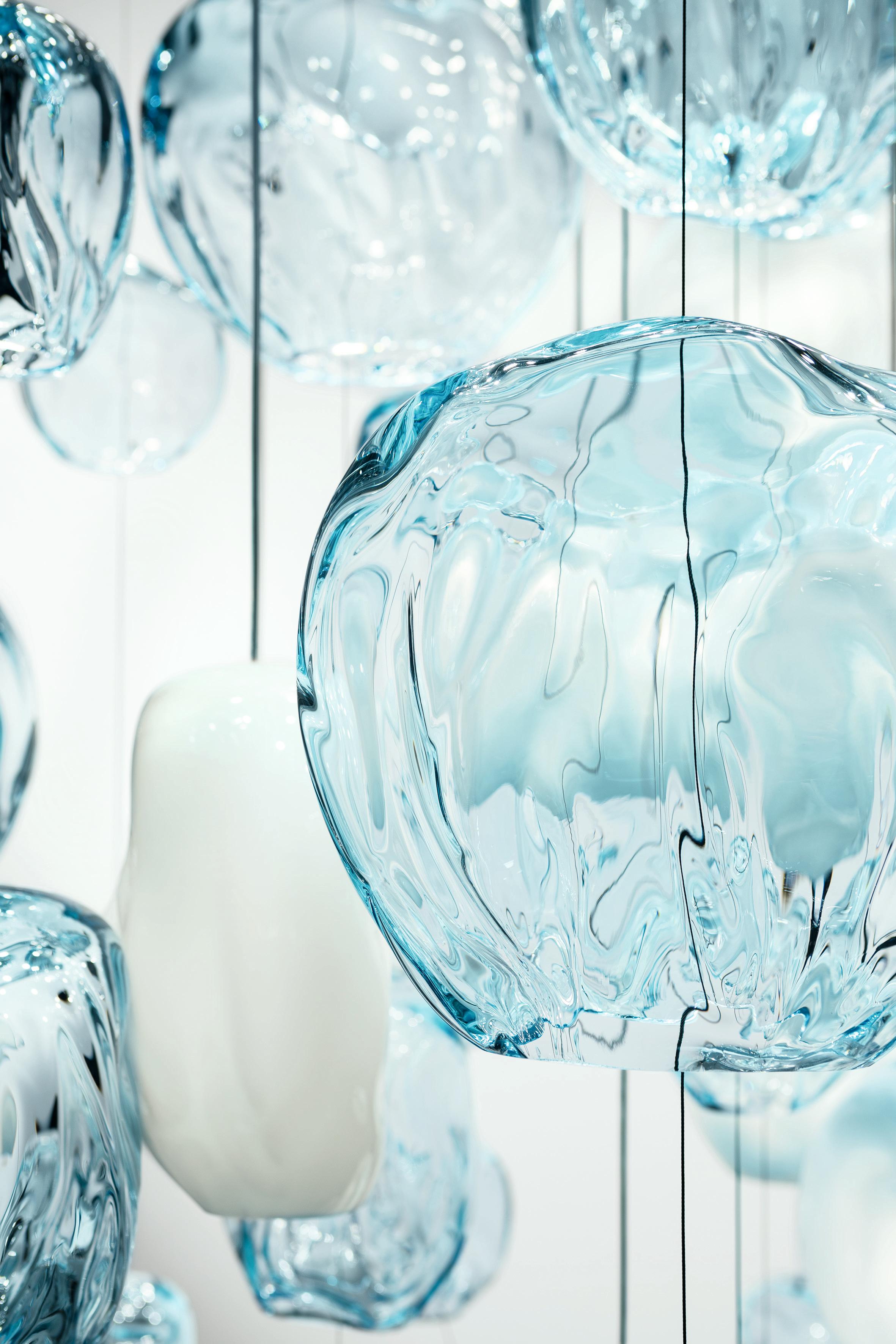 Hanami 7297 Suspension Lamp in Glass, by Barovier & Toso 7