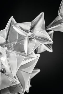 Hanami-Hängelampe Großer roter Draht von Adriano Rachele