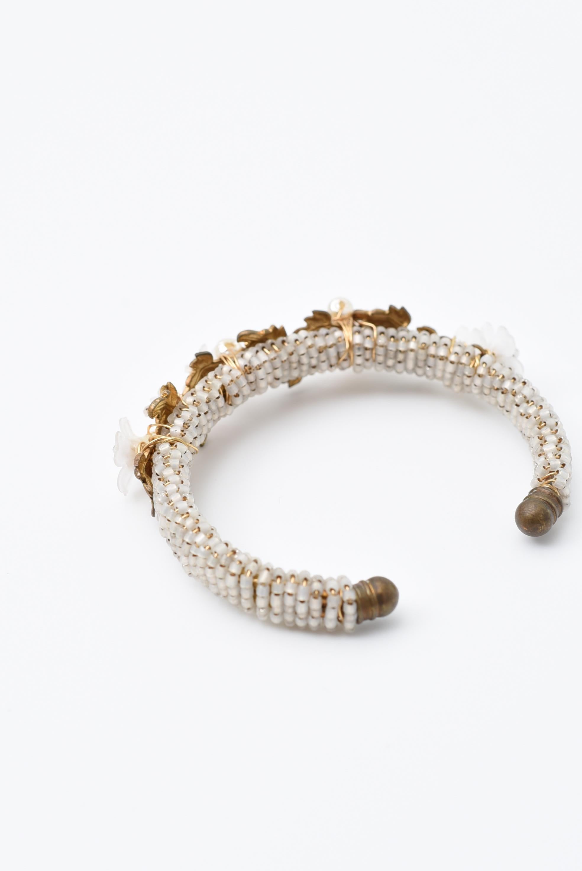 hanamizuki Bracelet jonc vintage perles vintage, bracelet vintage Neuf - En vente à Sammu shi, JP