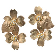 pendiente ramo hanamizuki / joyeria vintage , abalorios vintage, pendiente vintage
