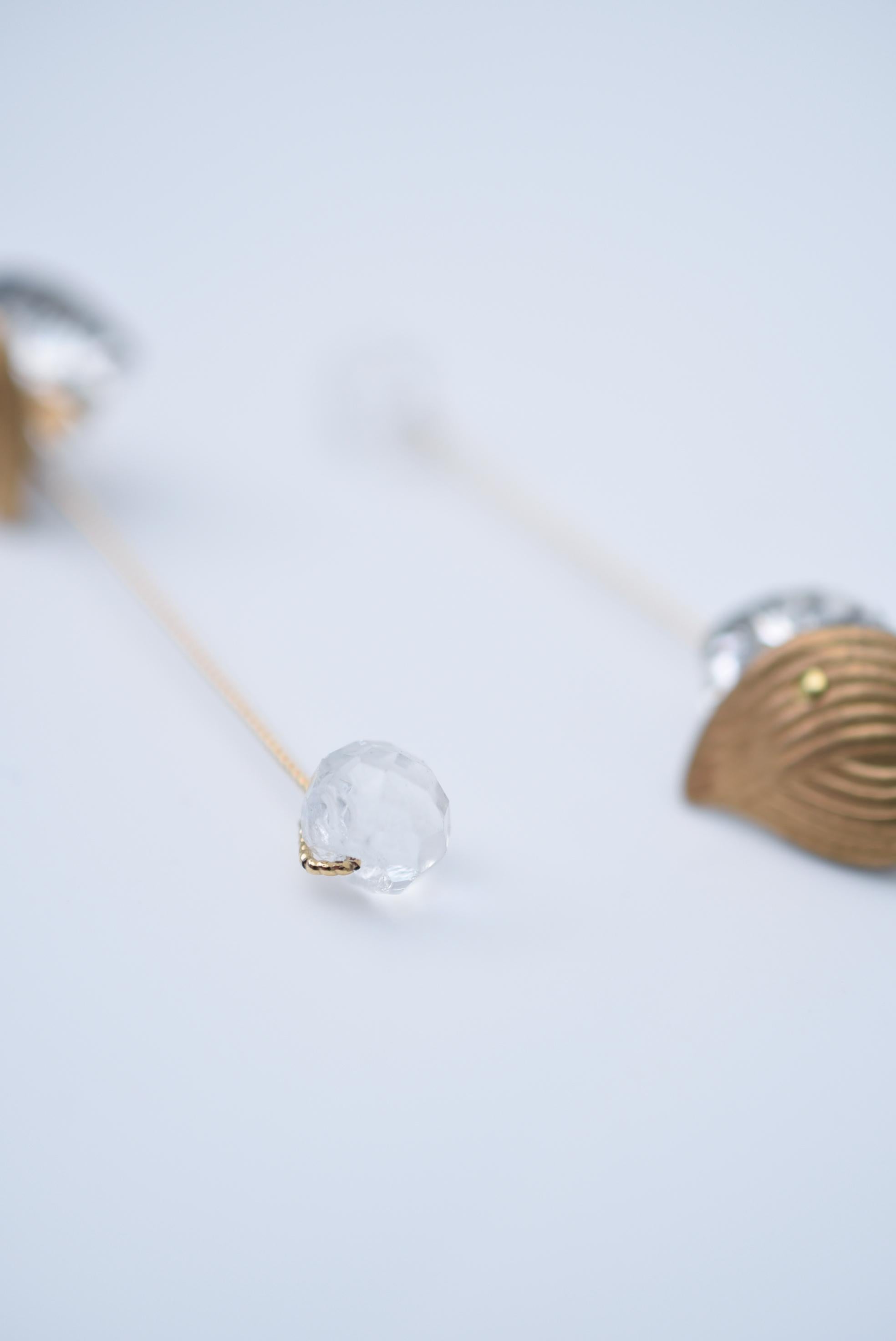 pendiente hanamizuki line / joyeria vintage , perla vintage, pendiente vintage Cuenta en venta