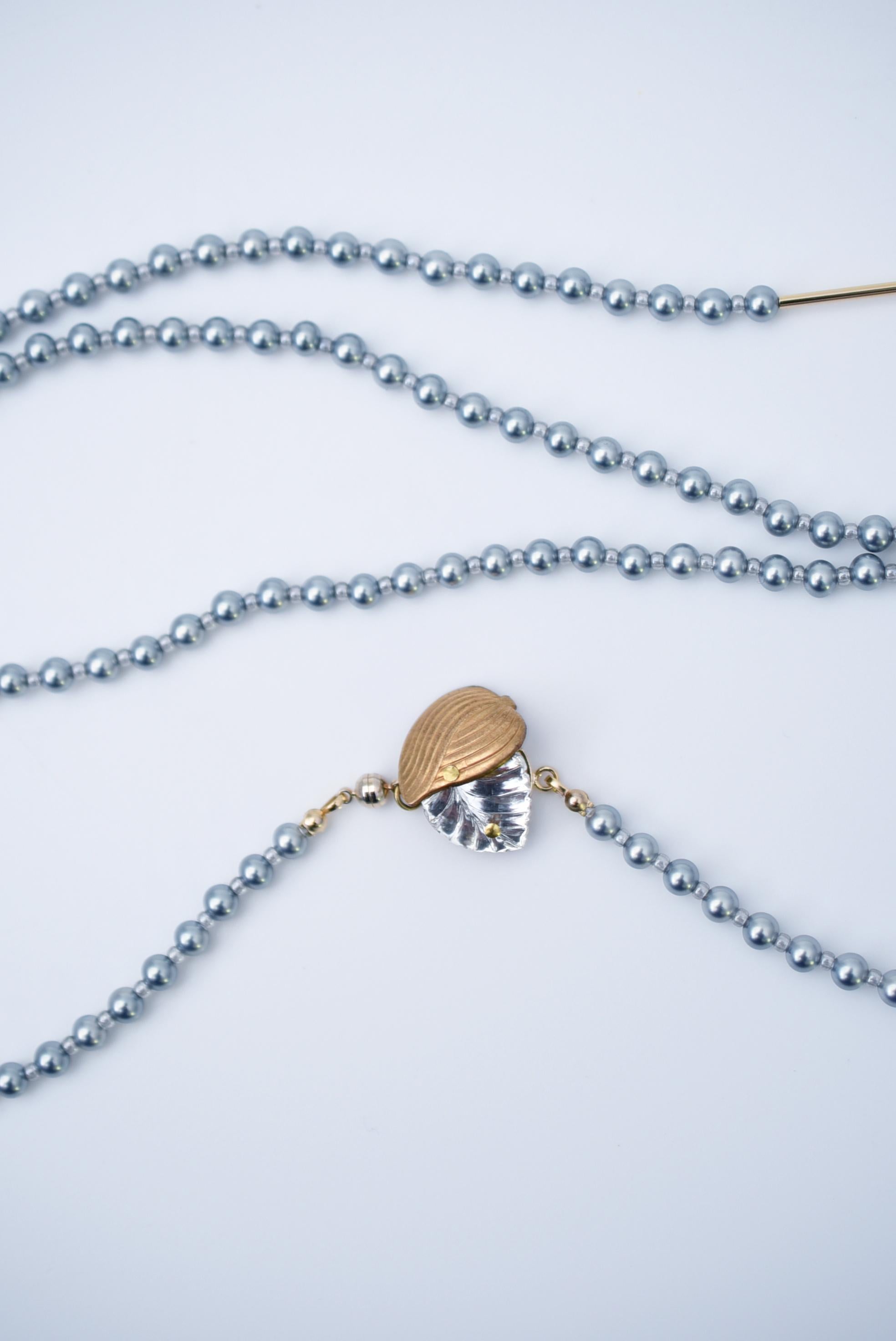 Women's hanamizuki long necklace / vintage jewelry , vintage pearl, vintage necklace For Sale