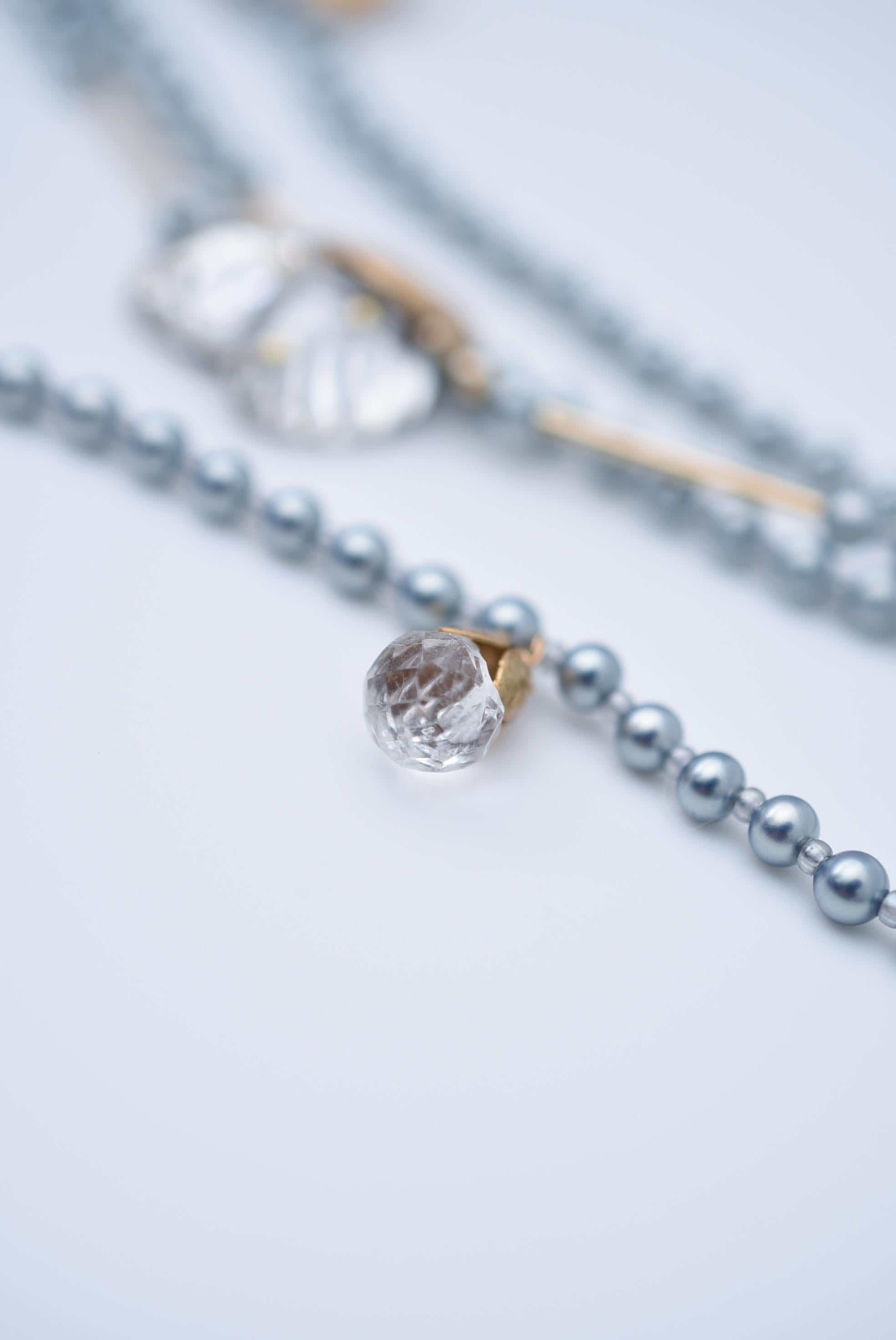 hanamizuki Collier quatre pièces / bijoux vintage perles, collier vintage en vente 4