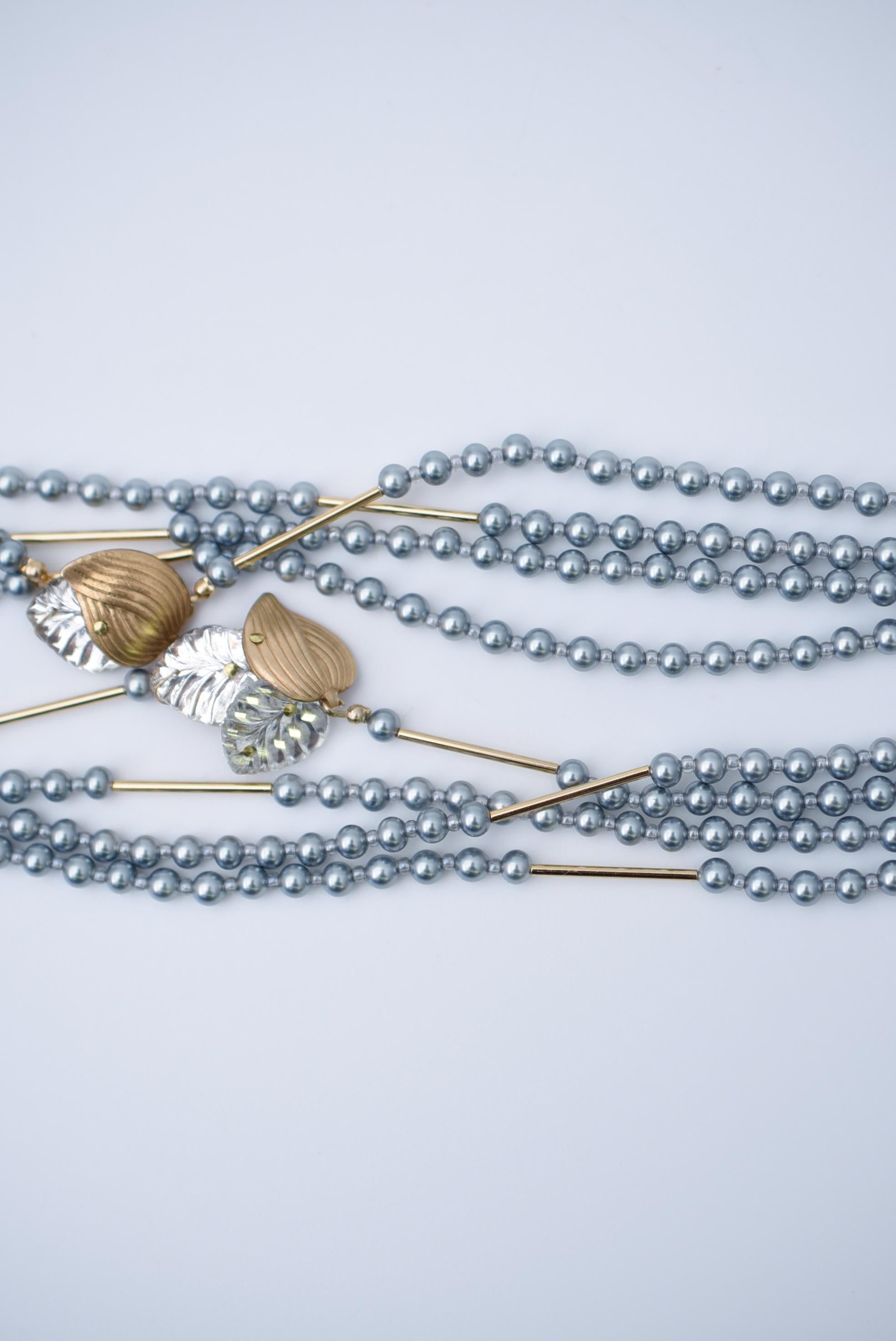 Taille vieille Europe hanamizuki Collier quatre pièces / bijoux vintage perles, collier vintage en vente