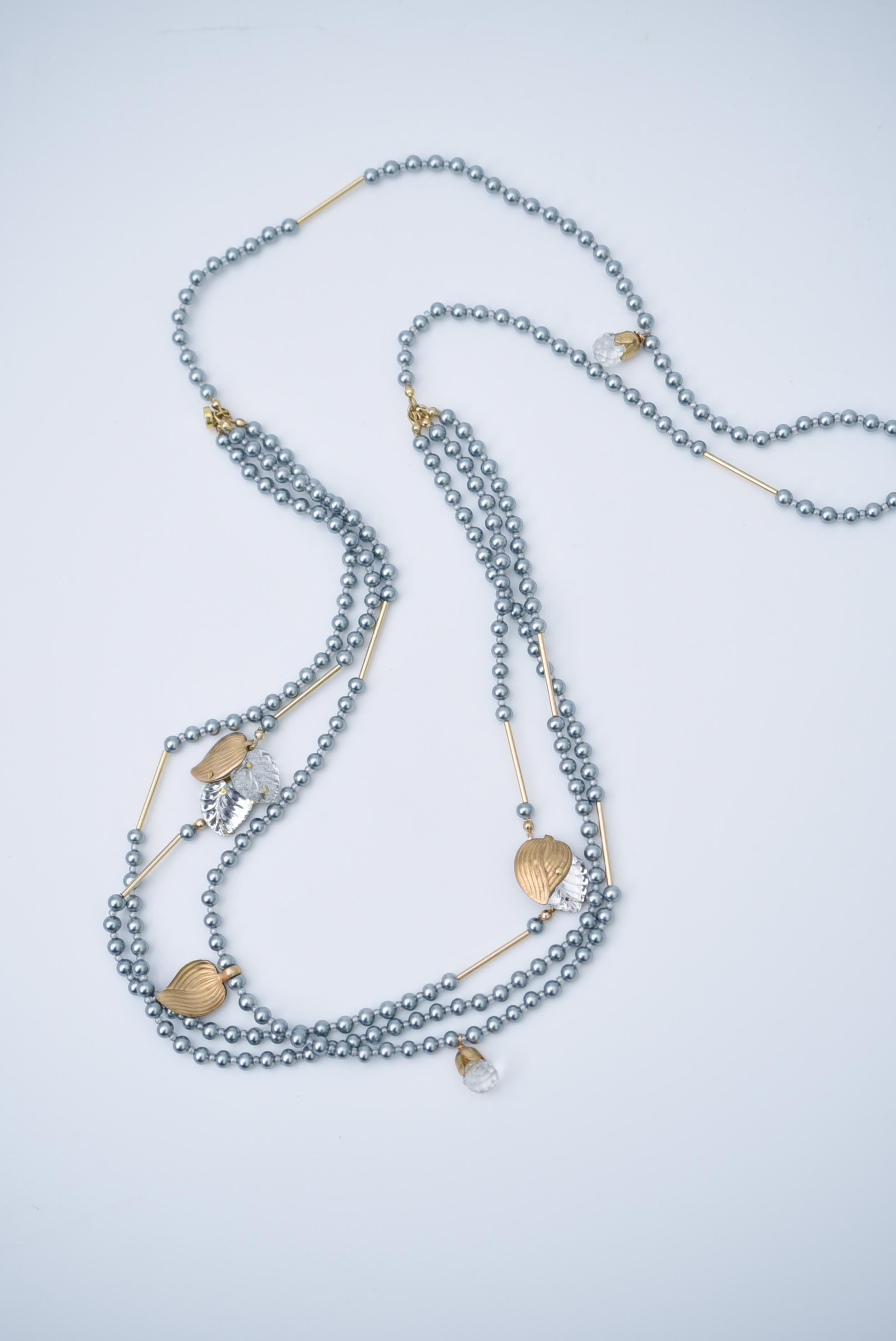 hanamizuki Collier quatre pièces / bijoux vintage perles, collier vintage en vente 1