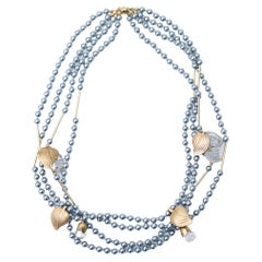 hanamizuki quatre necklace / Used jewelry , vintage pearl, vintage necklace