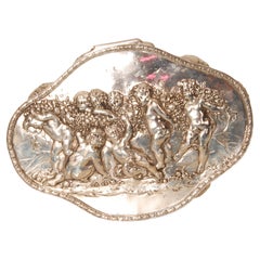 Hanau Silberschmuckkästchen J.D.Schleissner und Söhne Antike deutsche Schatulle Putto